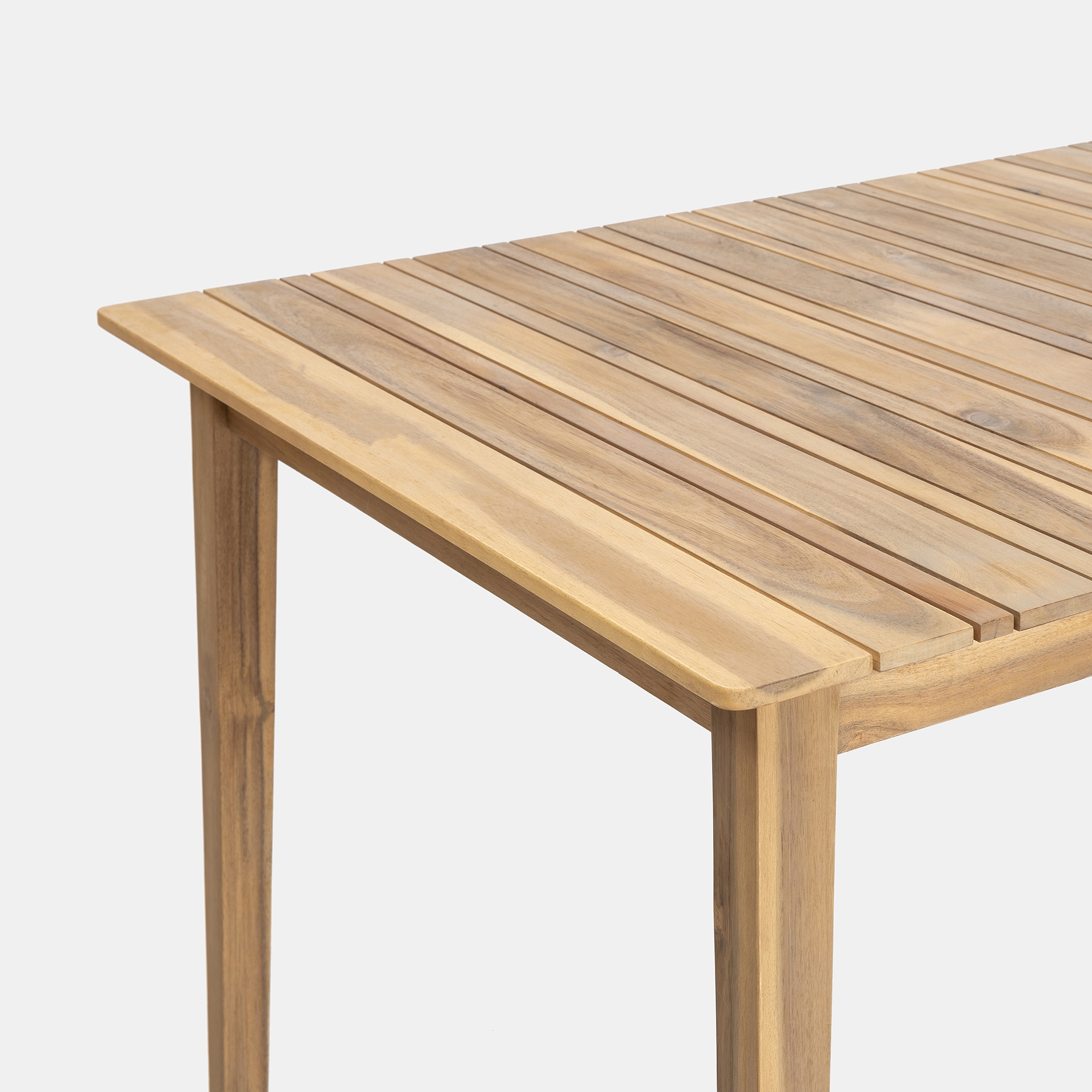 Mesa de jardín de madera de acacia Mykonos 160x90x75cm