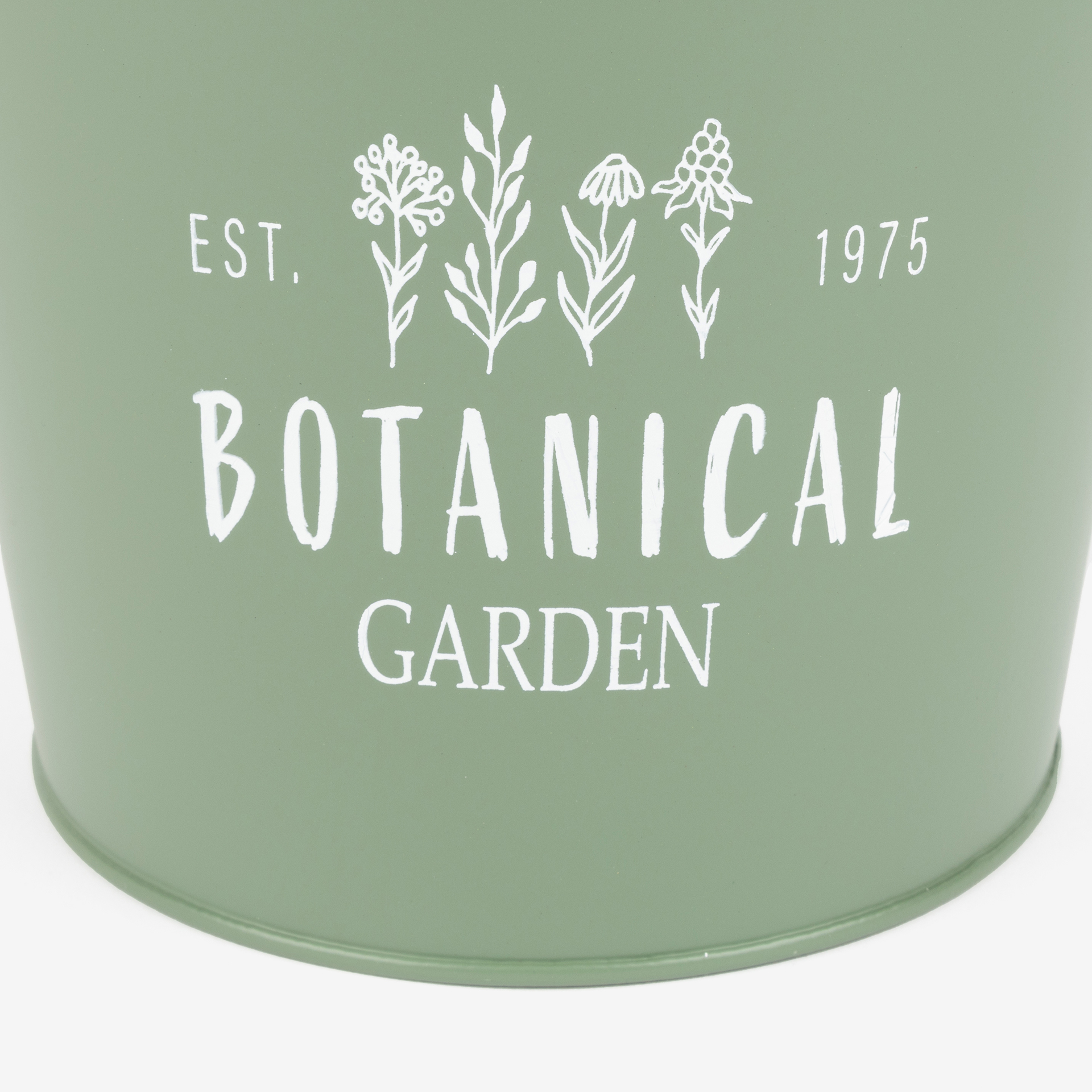 Macetero de metal verde Botanist Ø18x15cm