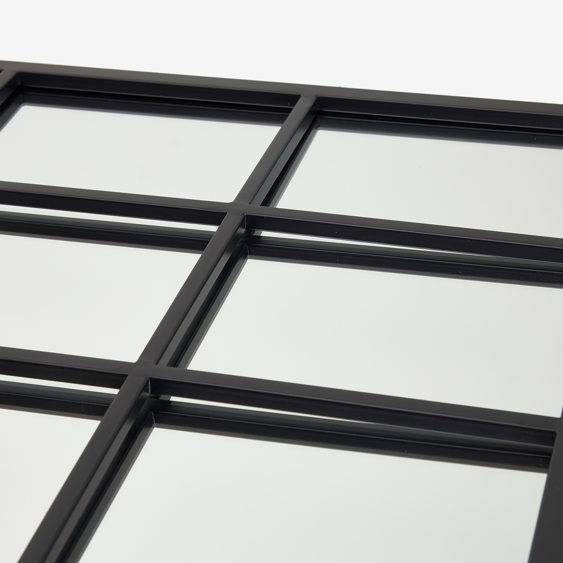 Espejo de pared cuadrado de metal estilo ventana 60x107cm