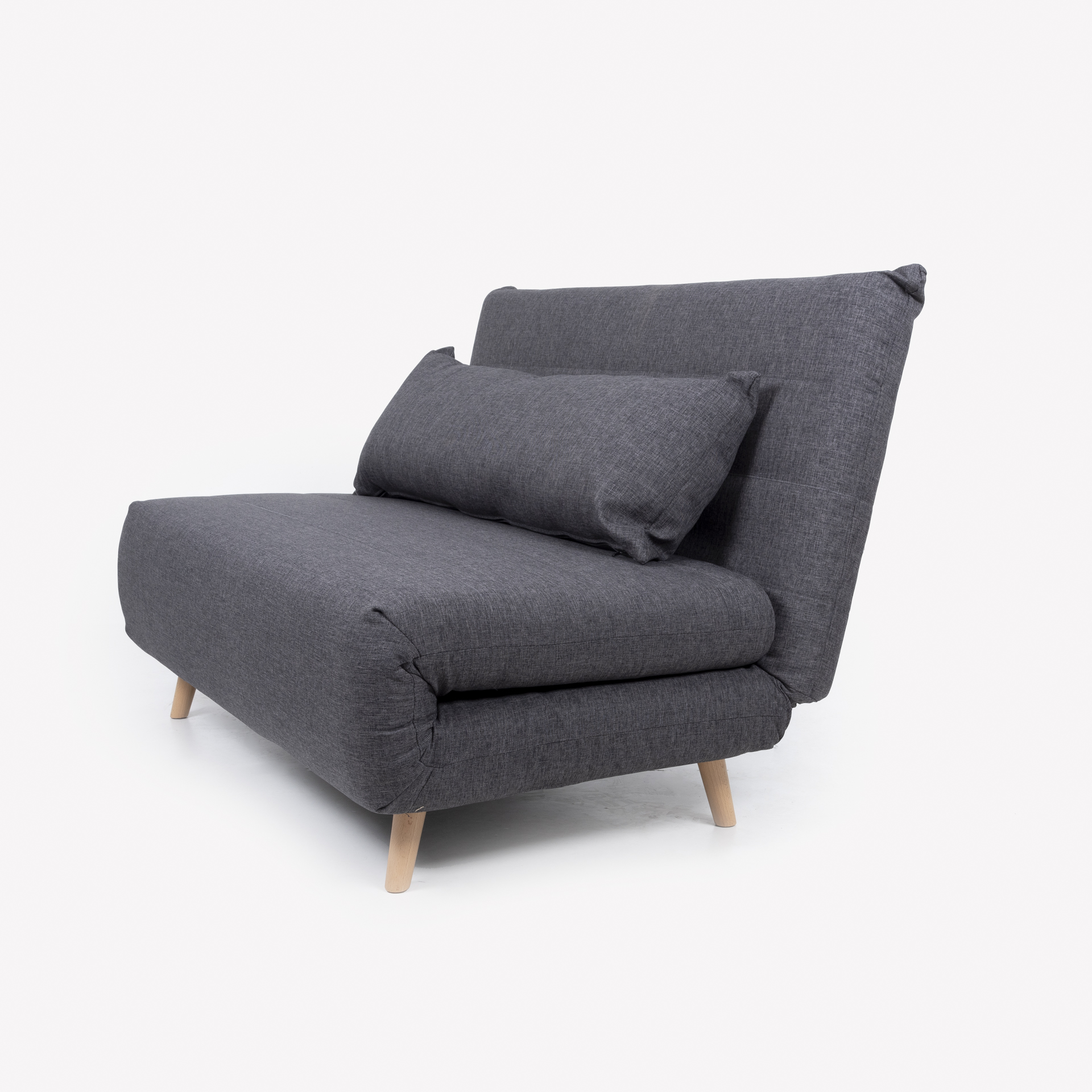 Sof&aacute; cama individual gris oscuro 127x91x84cm