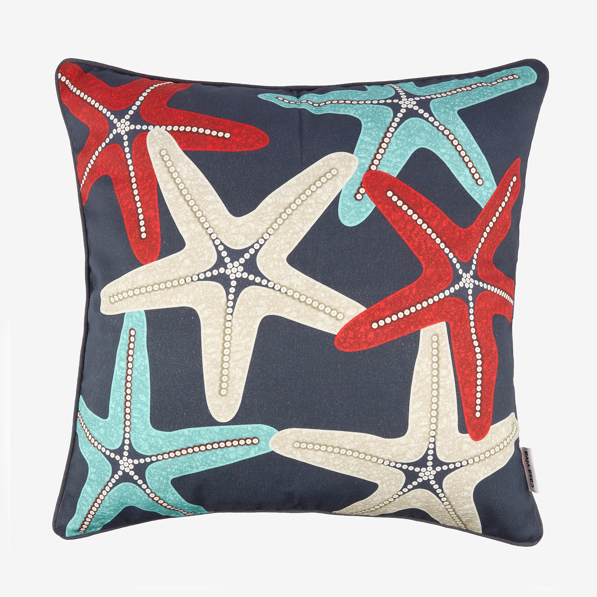 Funda de coj&iacute;n de algod&oacute;n Starfish 45x45cm