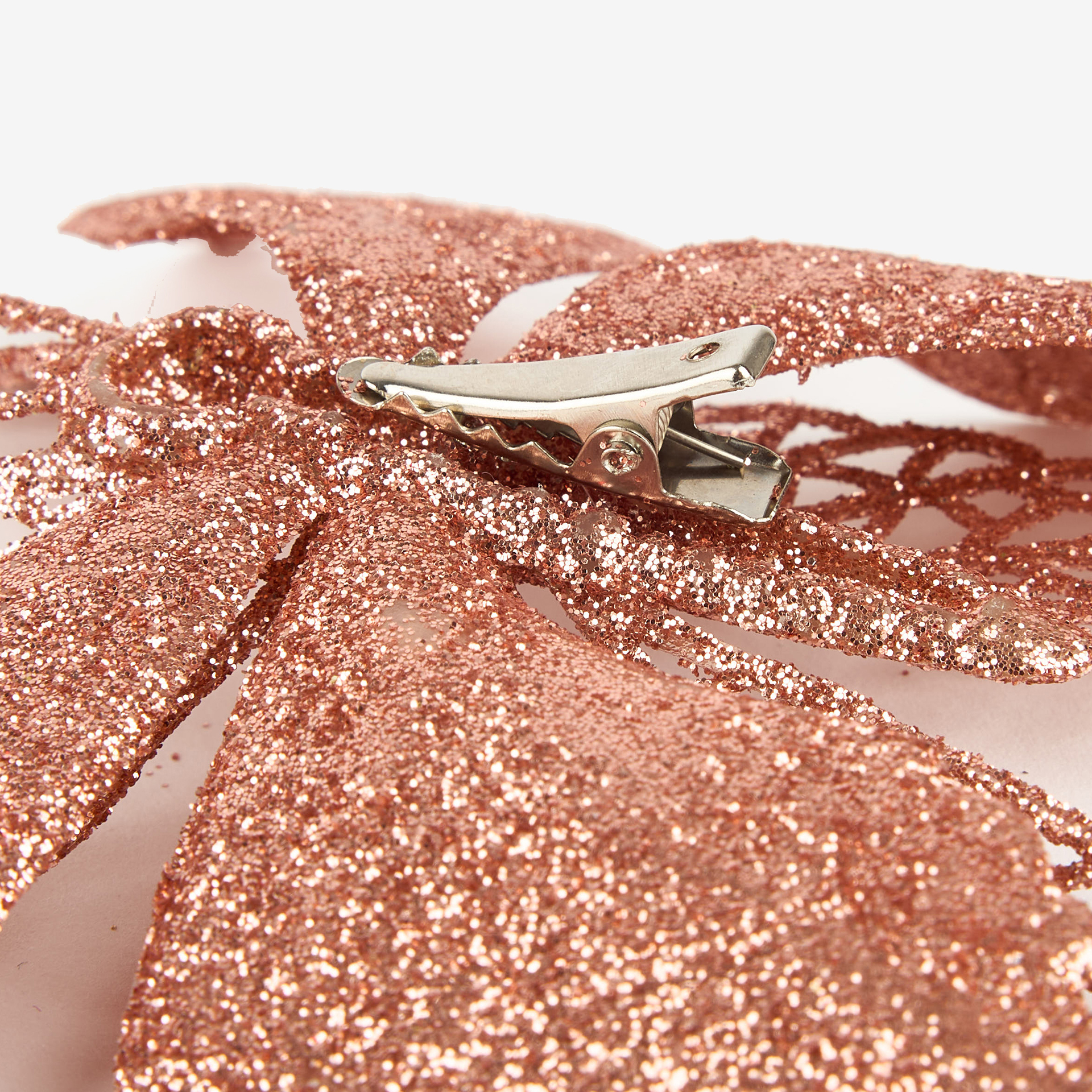 Set de 2 adornos colgantes Mariposas con clip rosas 16x11cm