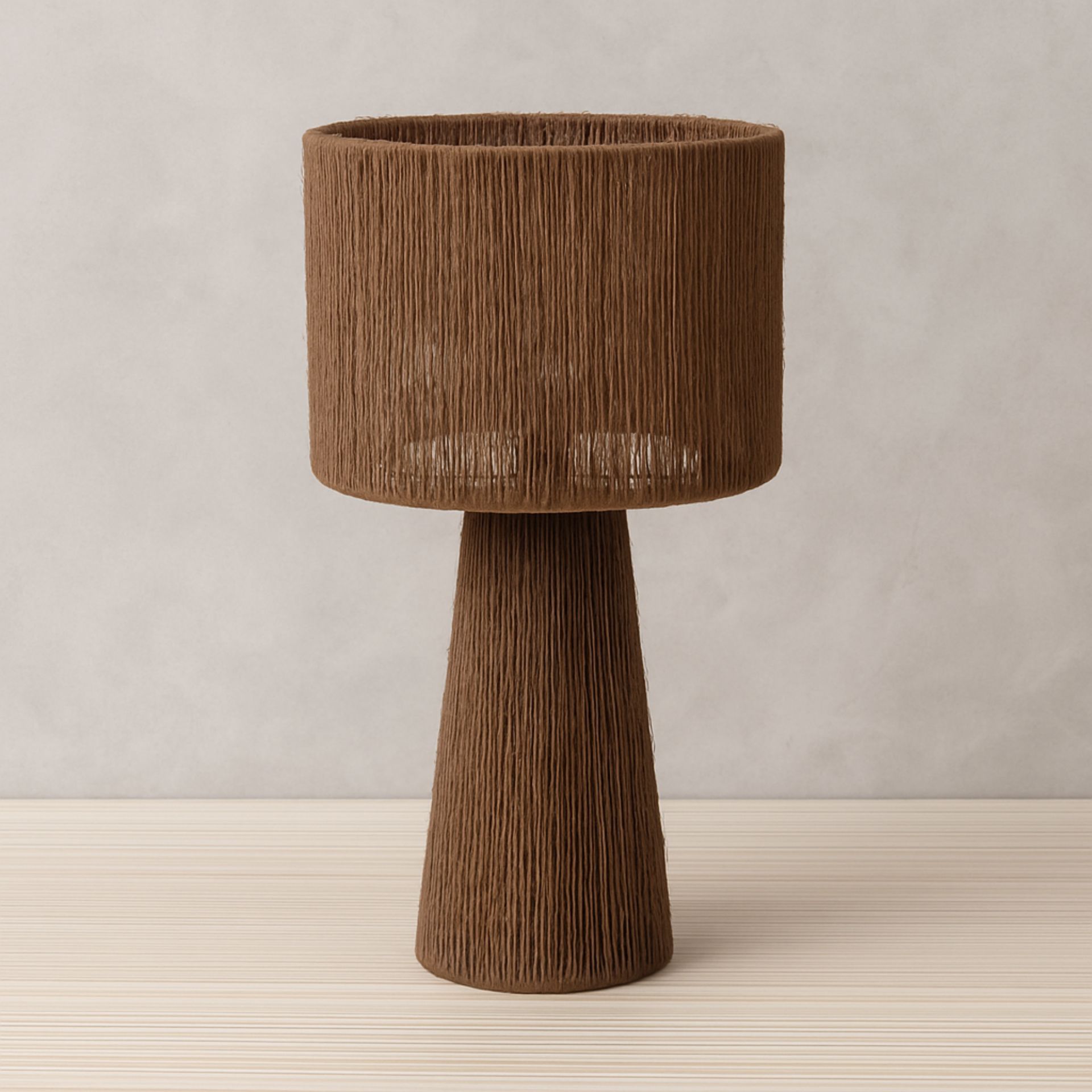 L&aacute;mpara de mesa de yute Taena &Oslash;27x45cm