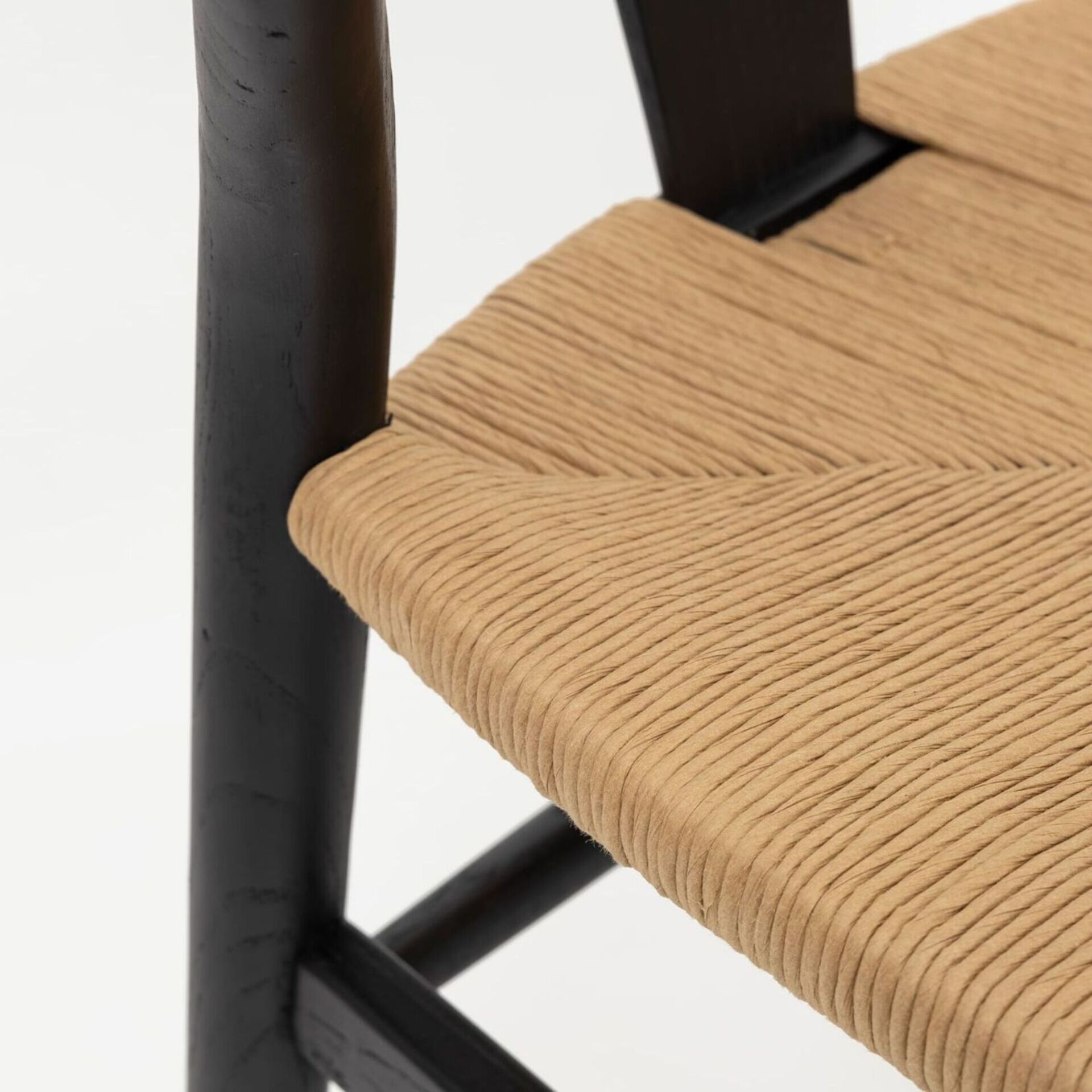 Silla de comedor de madera negra Irma 49x42x78cm Clau&Chloe