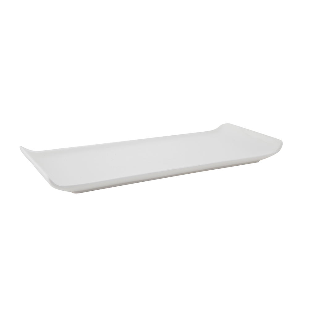Bandeja para aperitivos rectangular de porcelana Chef 25x12cm