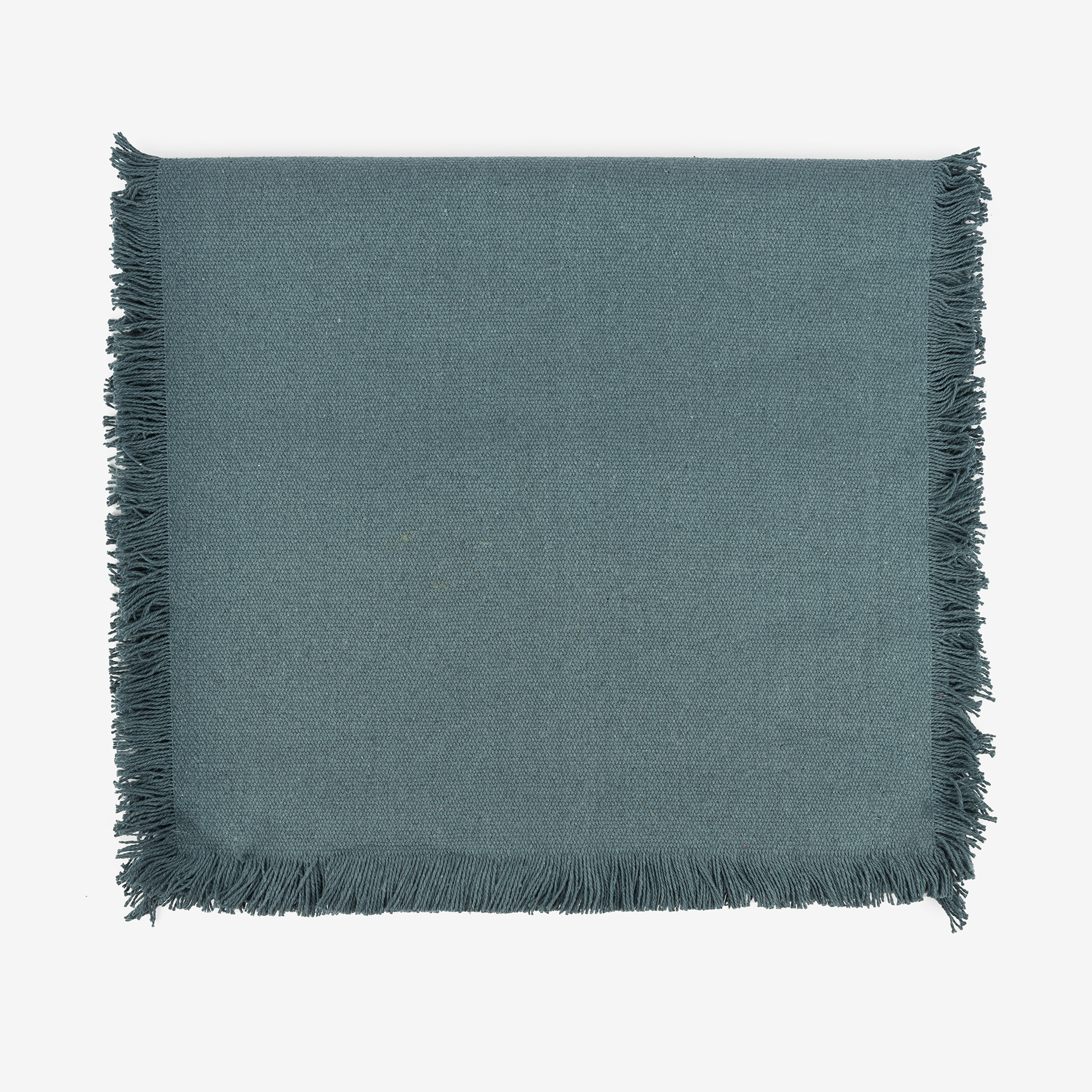 Camino de mesa de algodón azul Maya 140x38cm