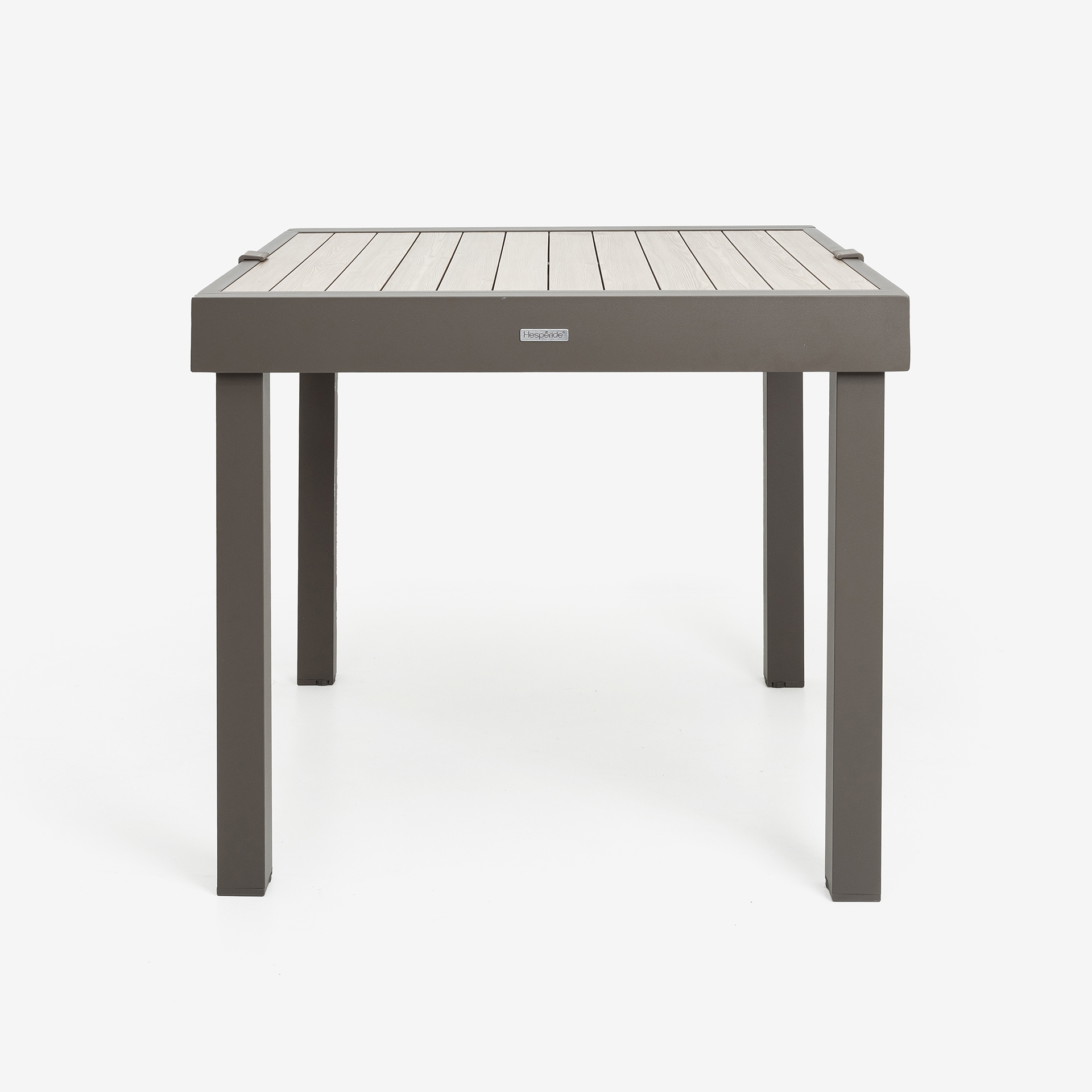 Mesa extensible gris de aluminio Palma 90/180cm