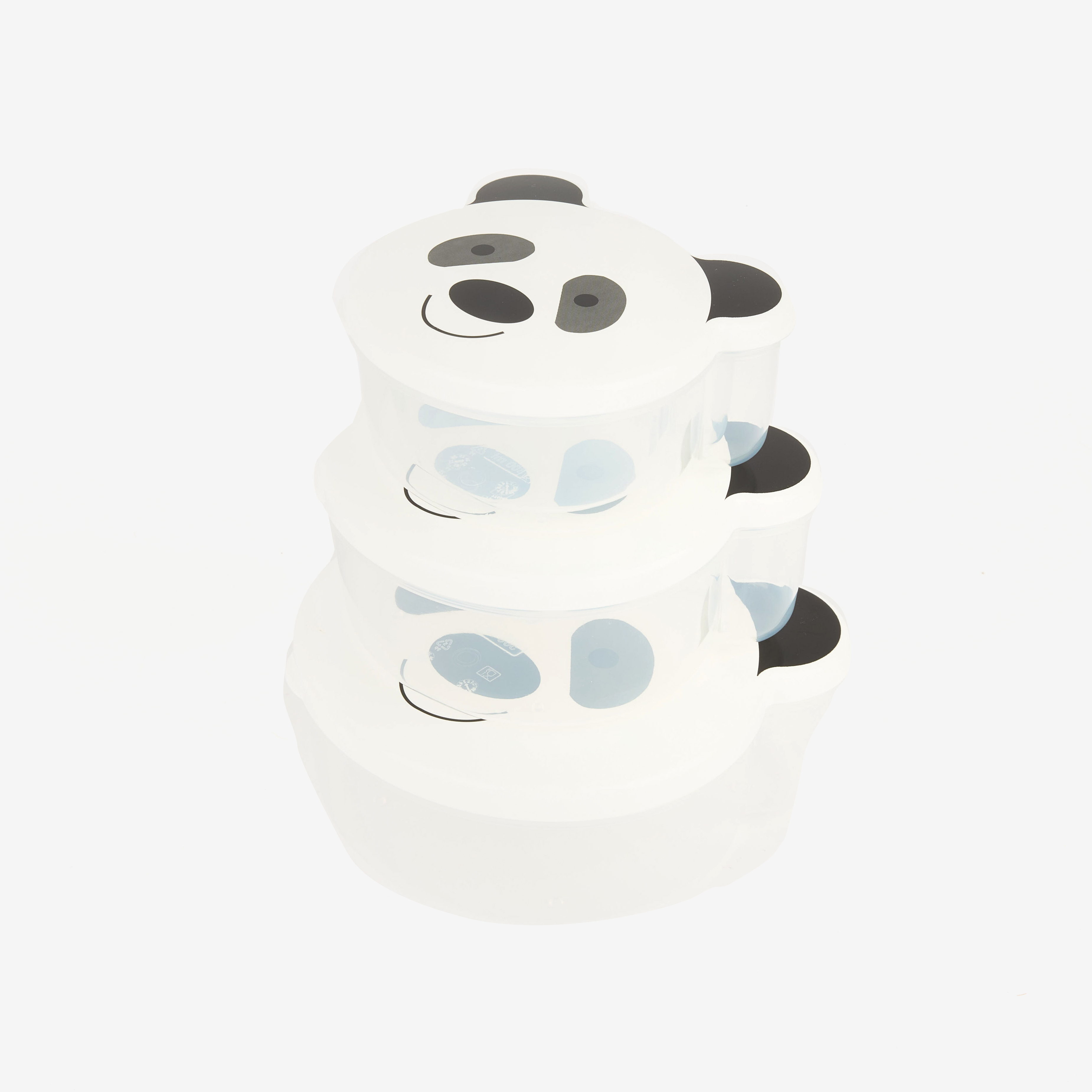 Set de 3 tápers de polipropileno infantiles Animales