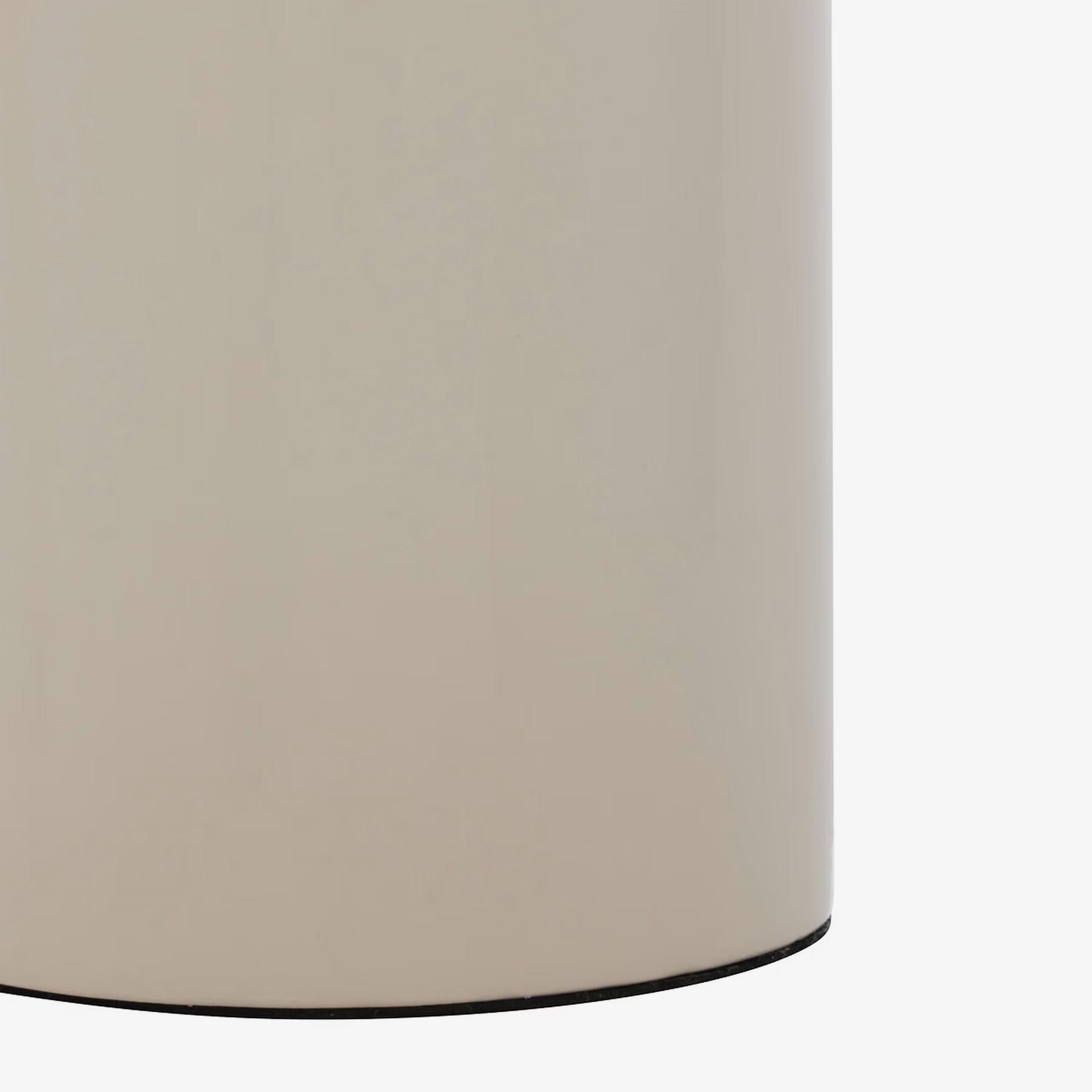 L&aacute;mpara de mesa Astor de vidrio beige 36cm