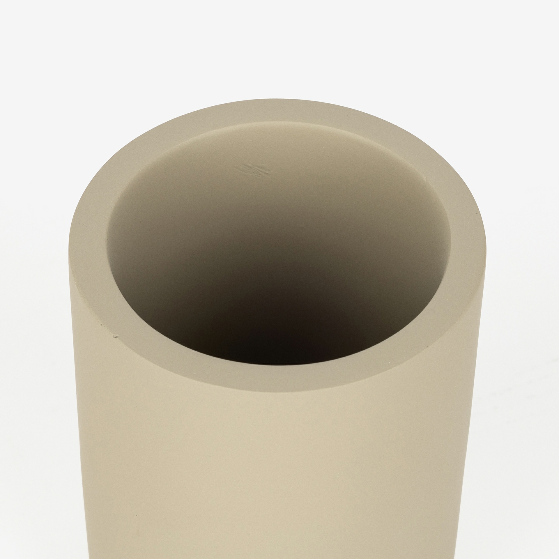 Vaso portacepillos gris Ceara &Oslash;7x1