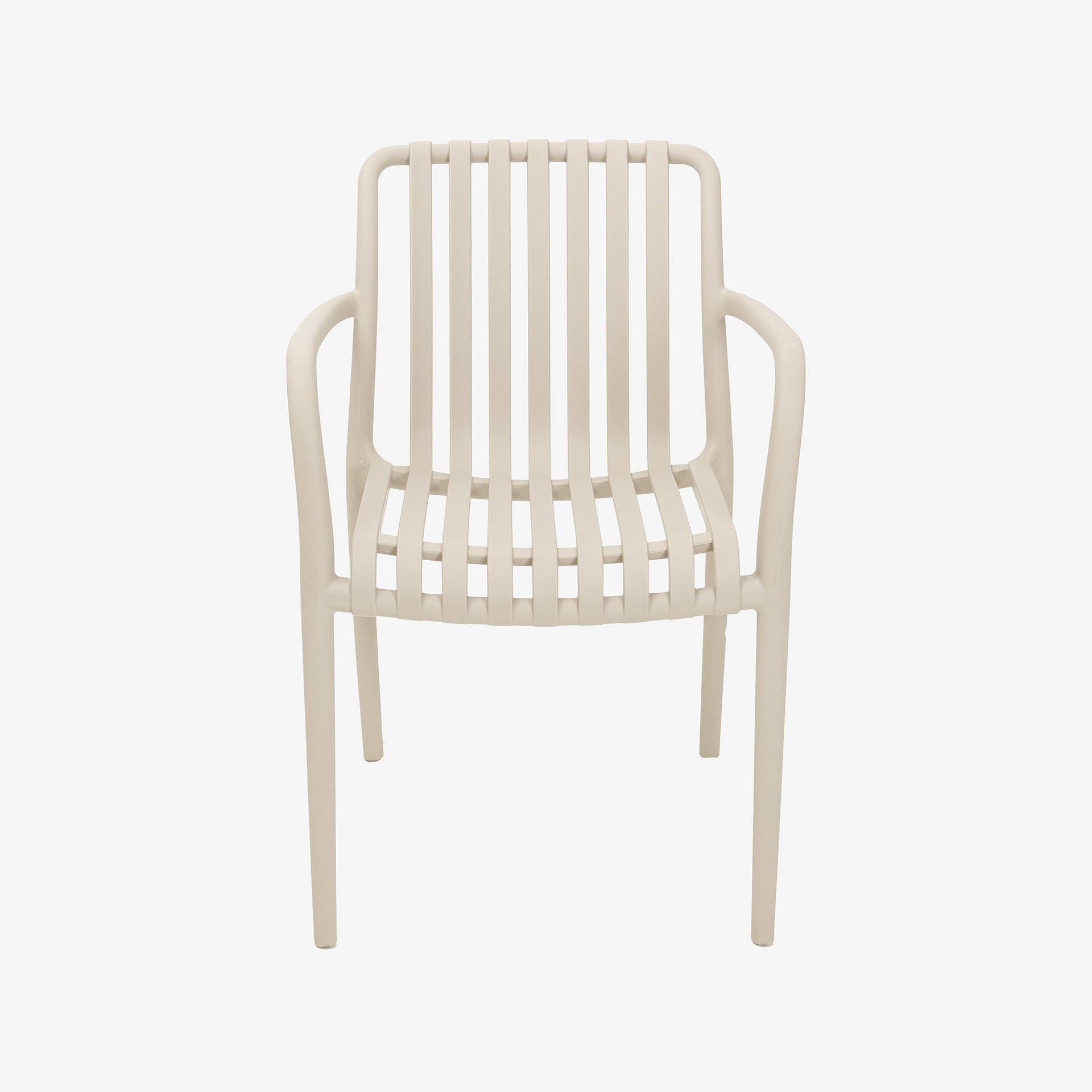 Silla de jard&iacute;n blanca Happel 55x81x57cm