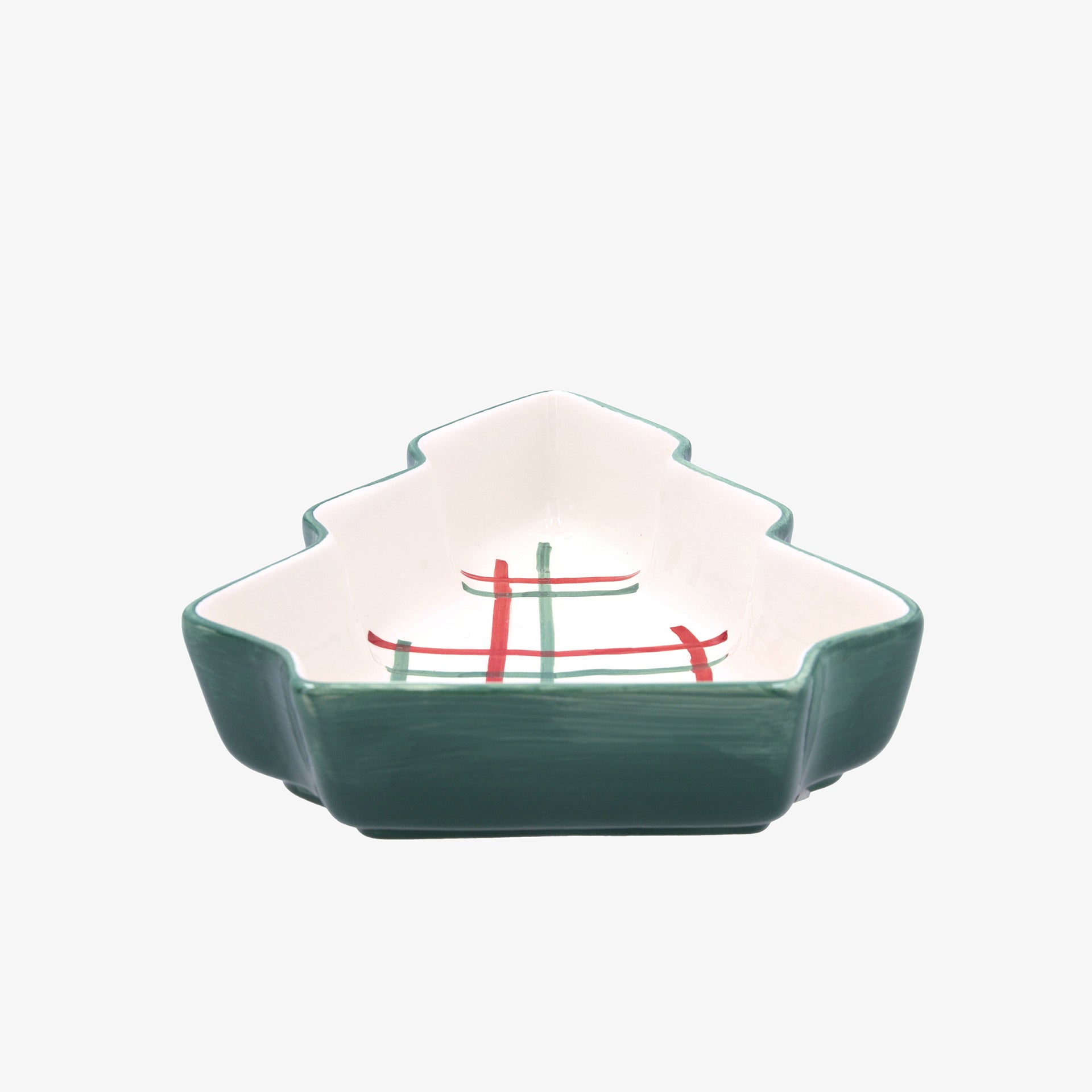 Bol árbol de dolomita verde Hollystripe 21x17x5cm Clau&Chloe