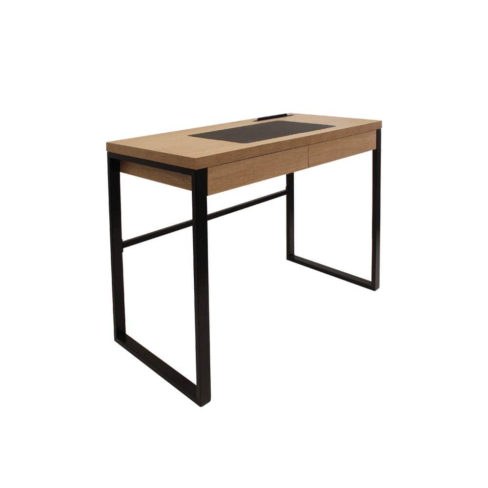 Escritorio de madera y metal 100x50x74cm