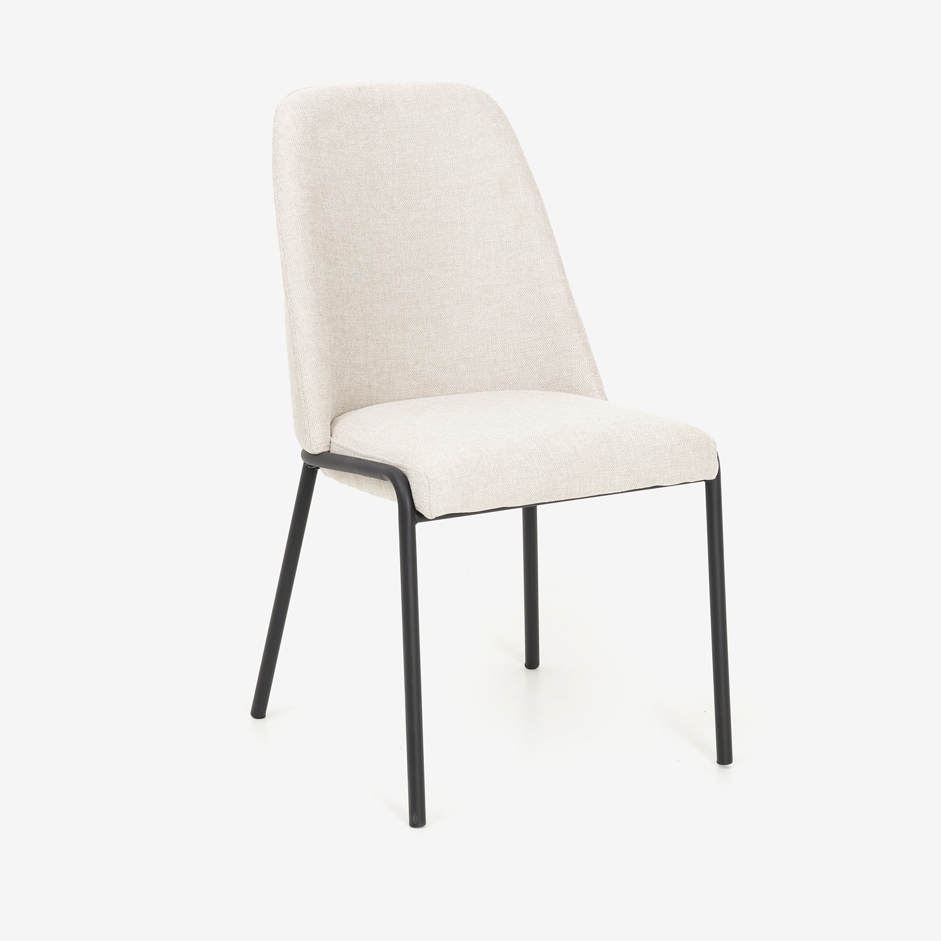 Silla de comedor beige Mina 49x60cm