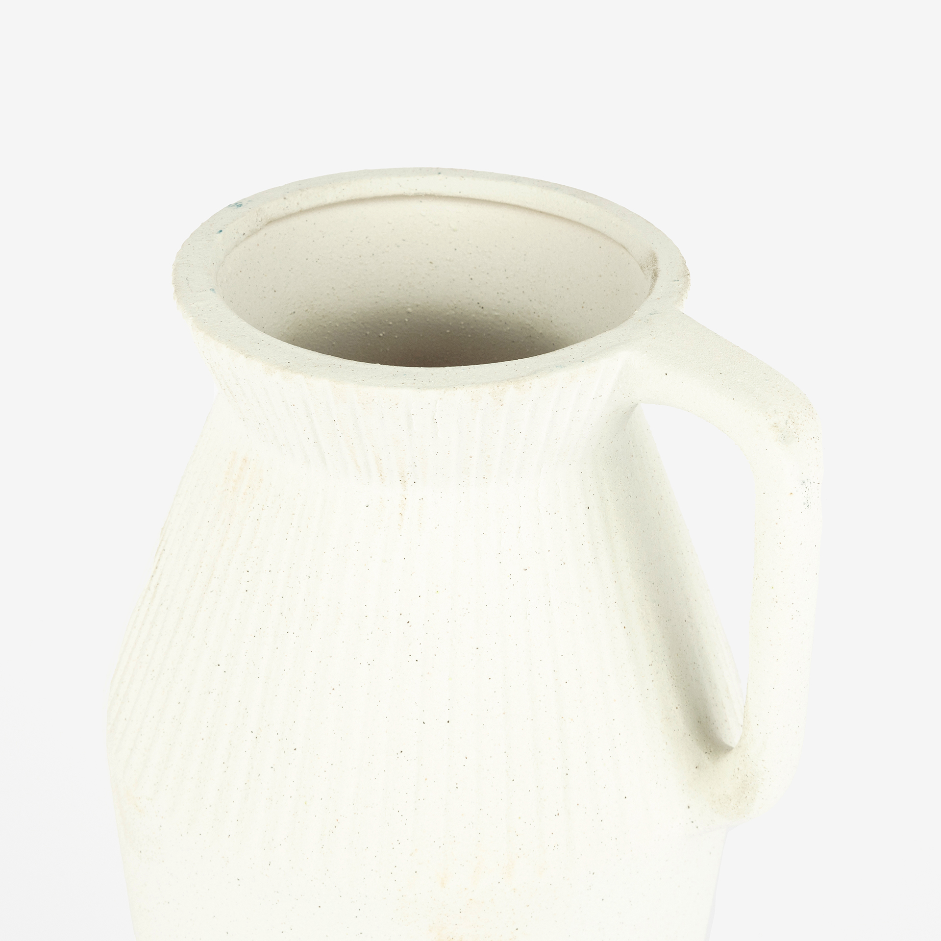 Jarrón de porcelana blanca Nala 16x13x26cm