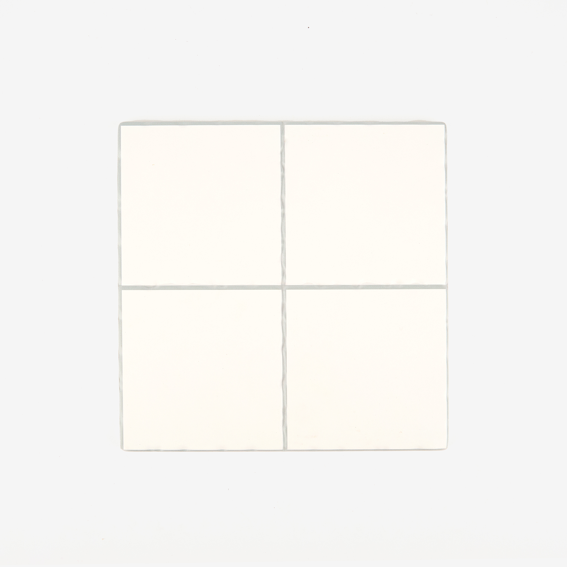 Salvamantel de cer&aacute;mica blanco 20x20cm