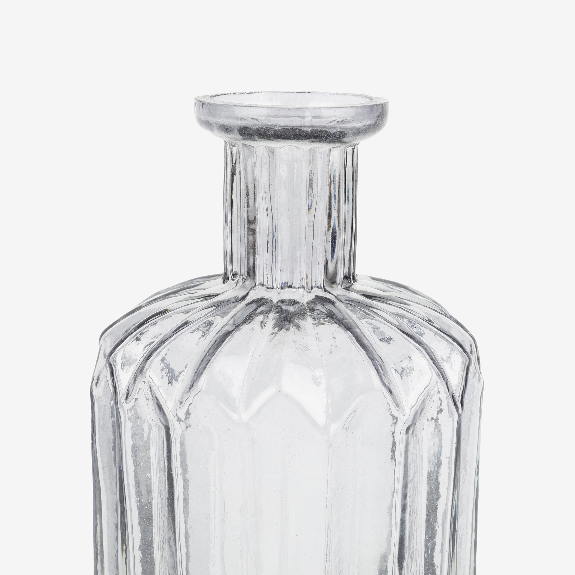 Jarr&oacute;n de cristal azul Minda &Oslash;8x16cm