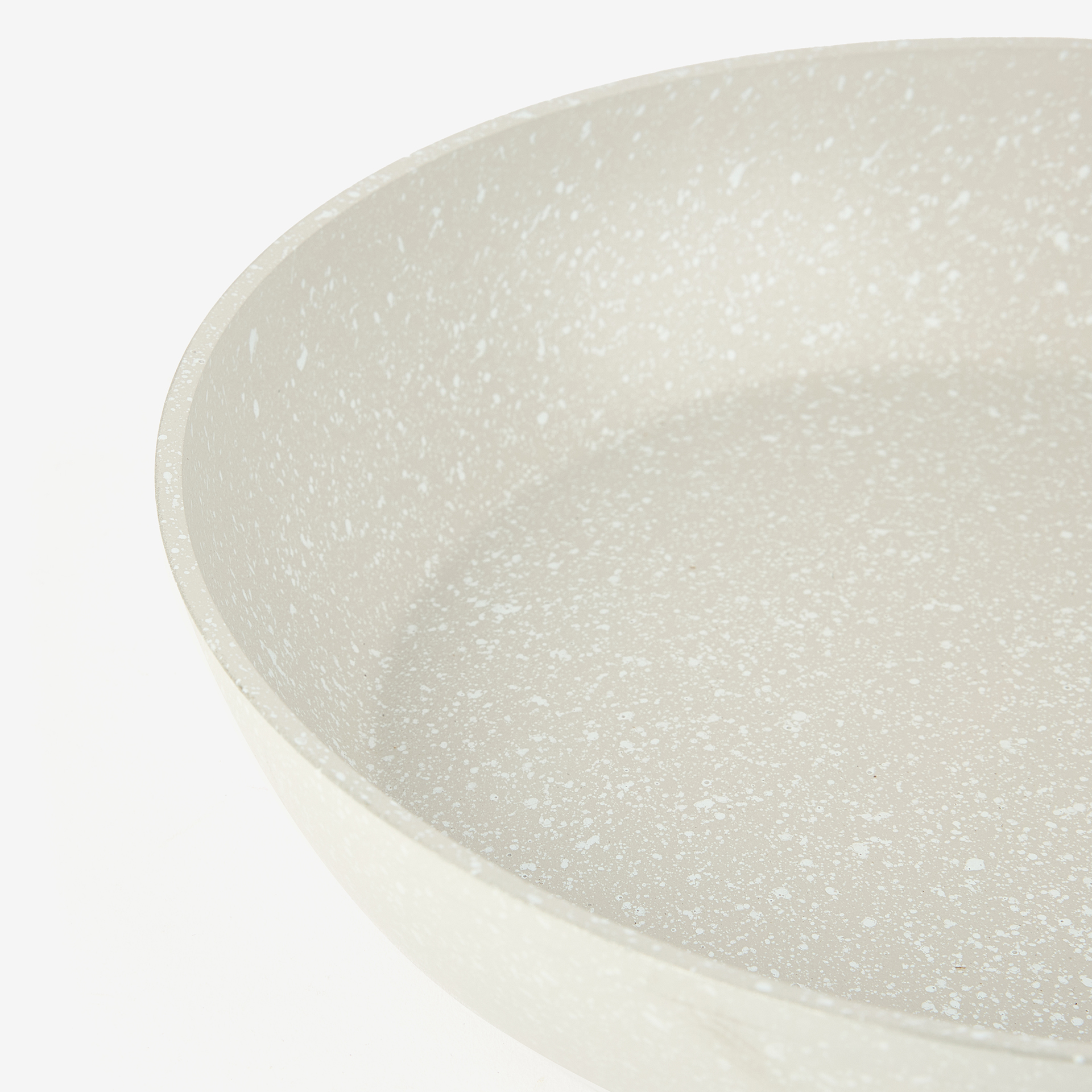 Set de 3 sartenes blancas de aluminio y mármol aptas para inducción Ø18/22/26cm - Bergner