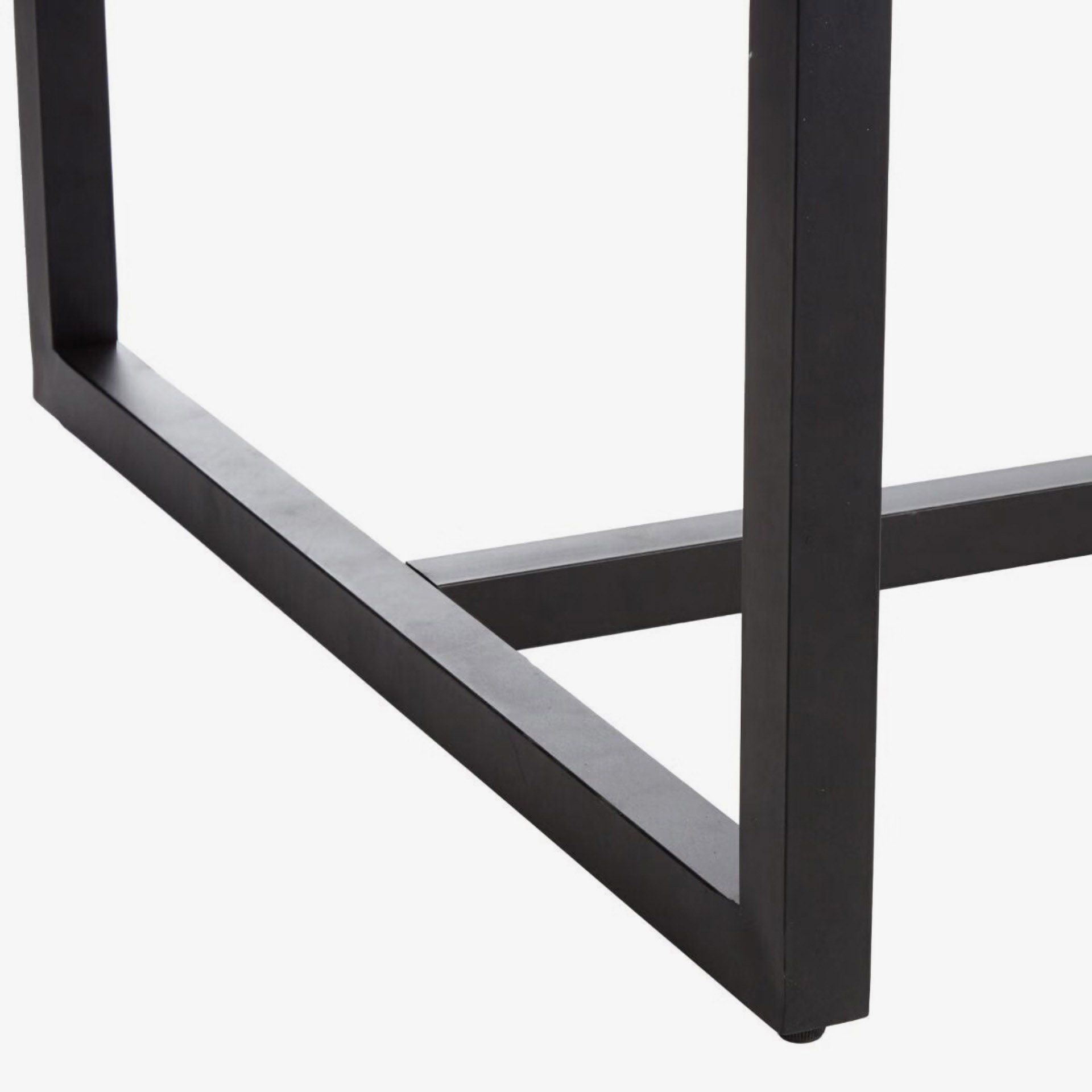 Mesa de comedor de madera y metal Lunel 180x90cm 