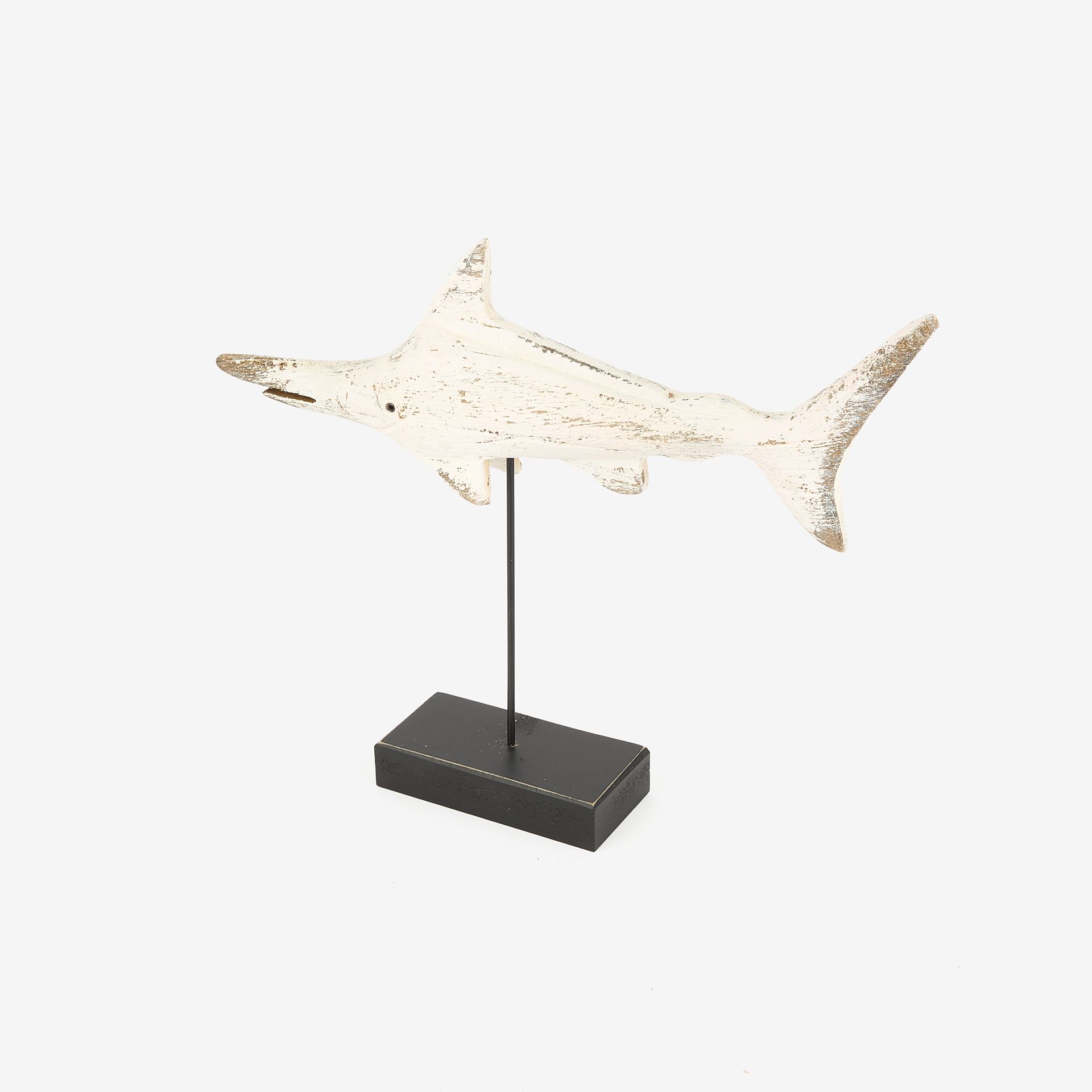 Figura decorativa de madera pez espada 35cm