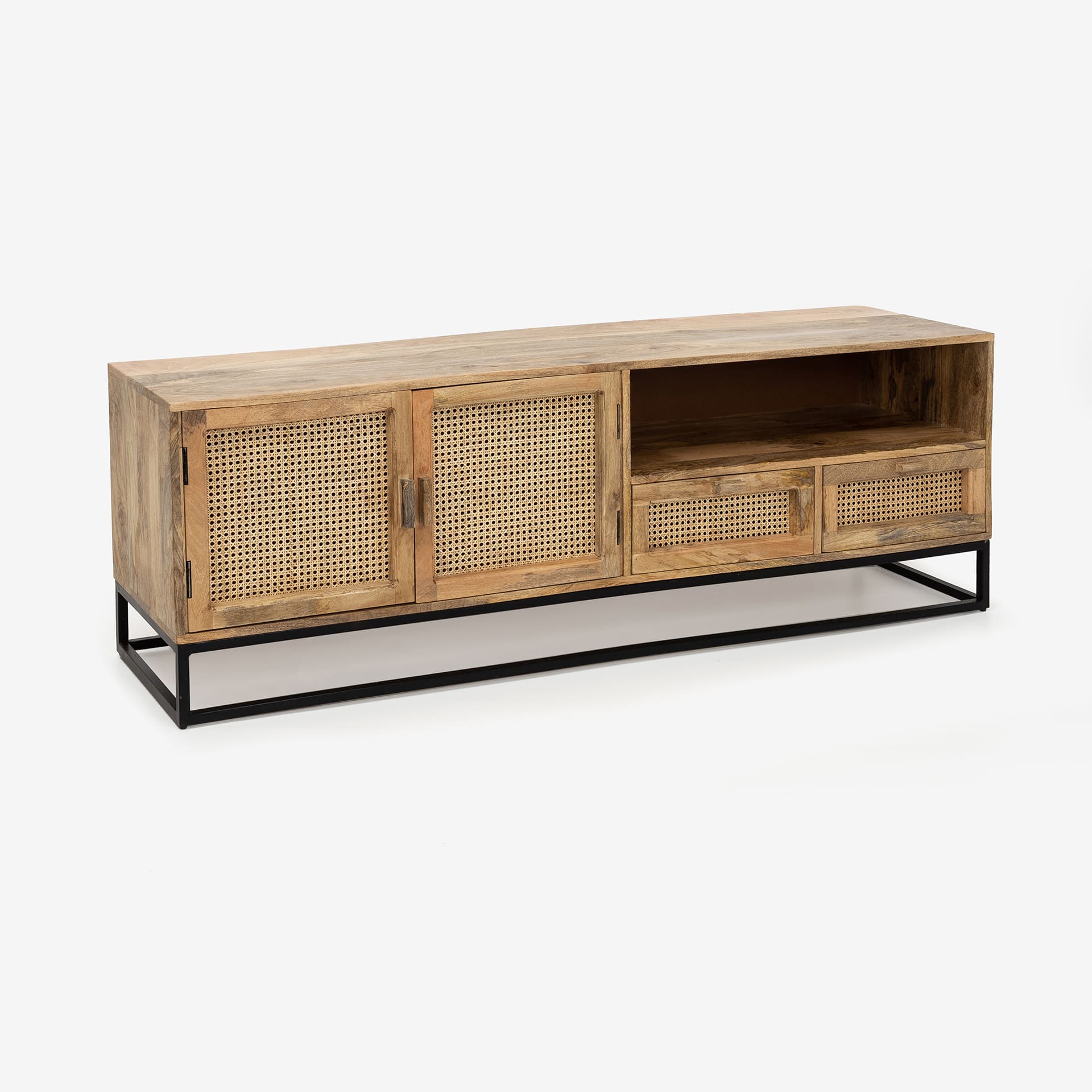 Mueble de TV de madera de mango Berl&iacute;n 175x45cm Clau&Chloe