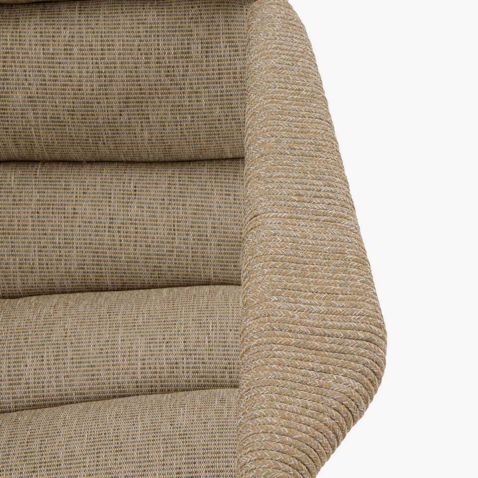 Conjunto de jard&iacute;n para 4 personas de acero caoba Solani