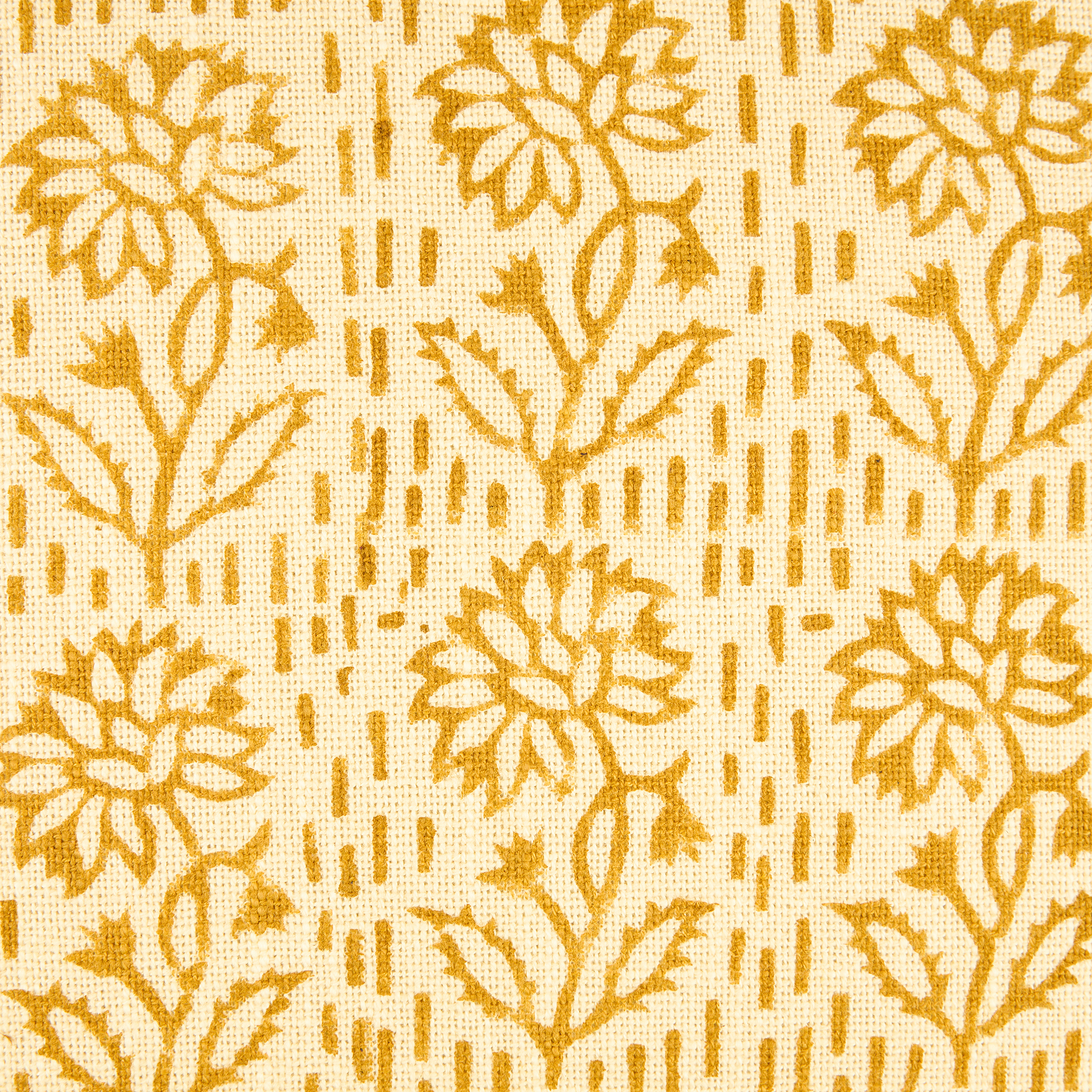 Funda de coj&iacute;n de algod&oacute;n mostaza Mia 50x50cm Clau&Chloe