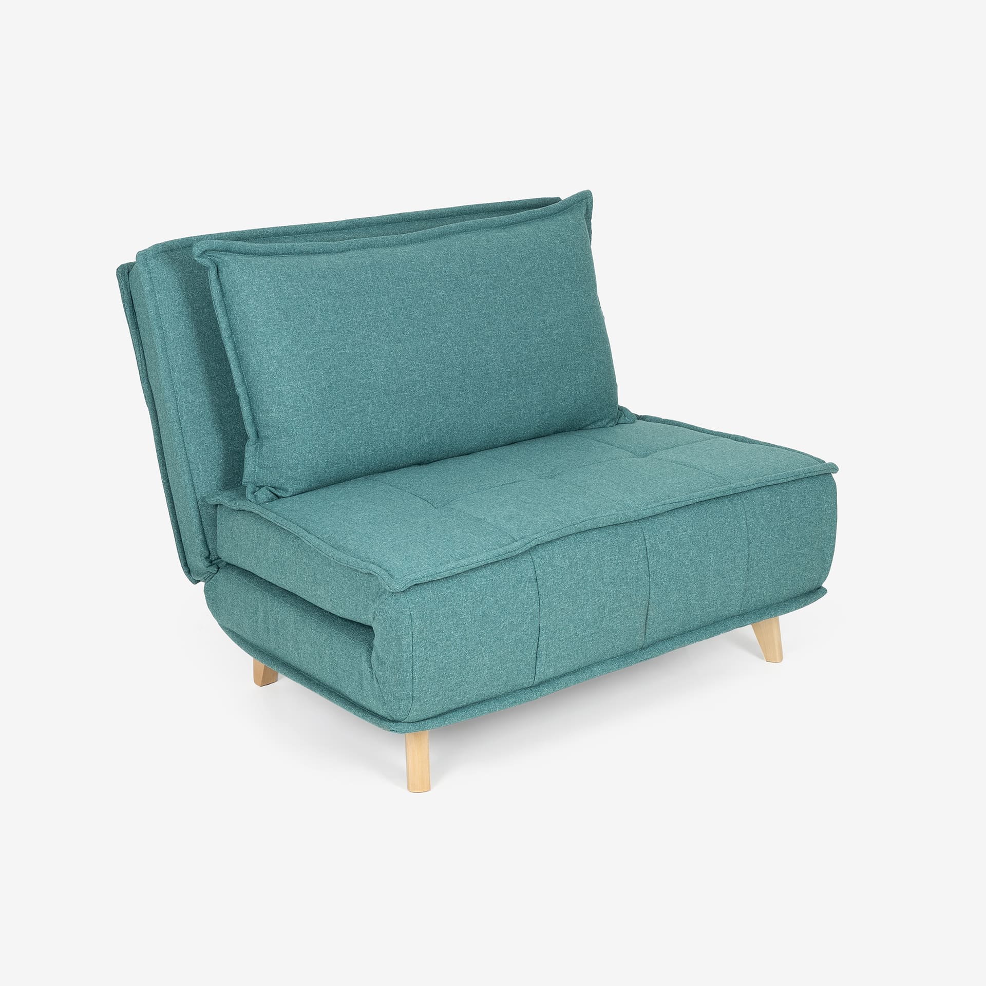 Sofá cama individual verde Luca 104x92x84cm