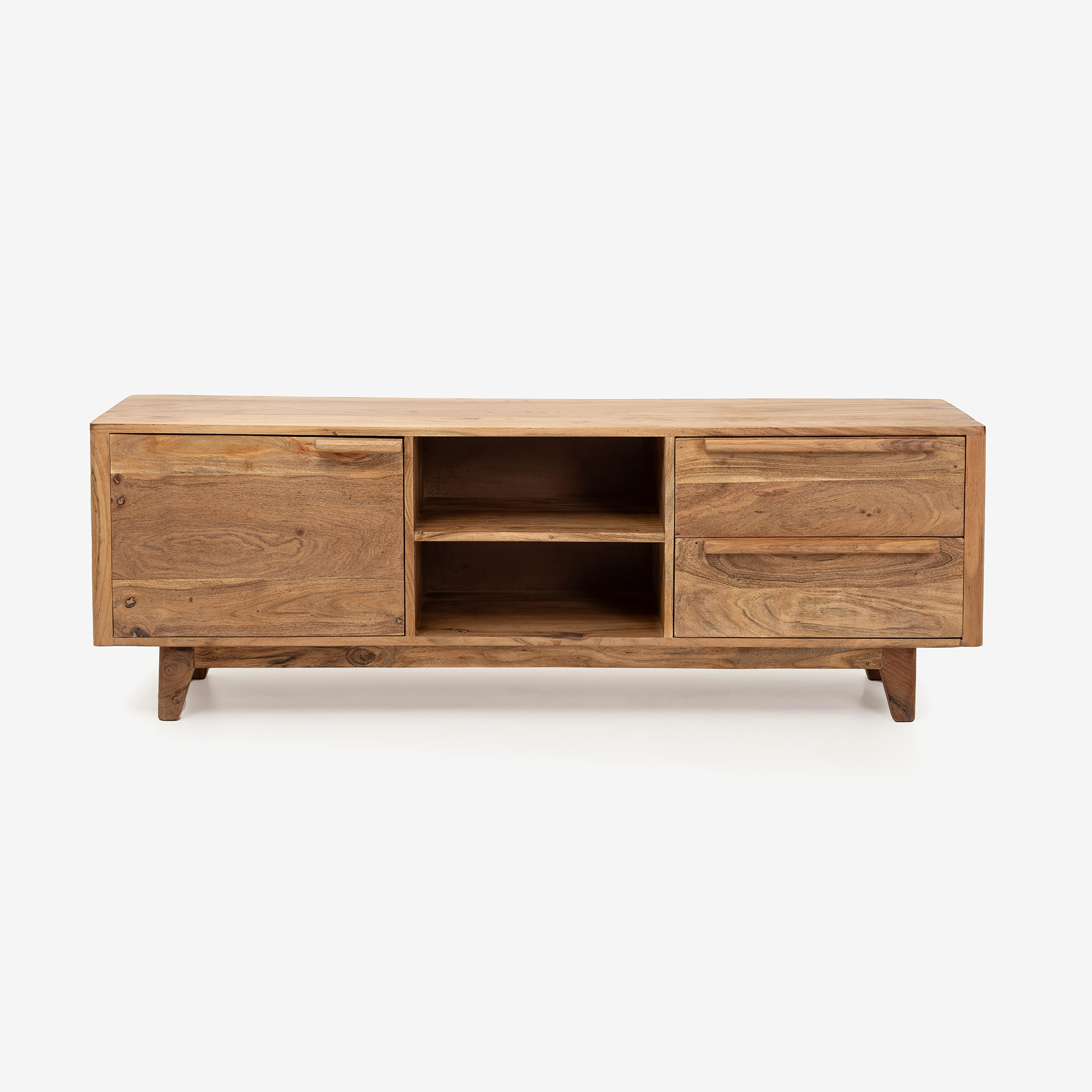 Mueble de TV de madera de acacia Attic 160x40x55cm Clau&Chloe