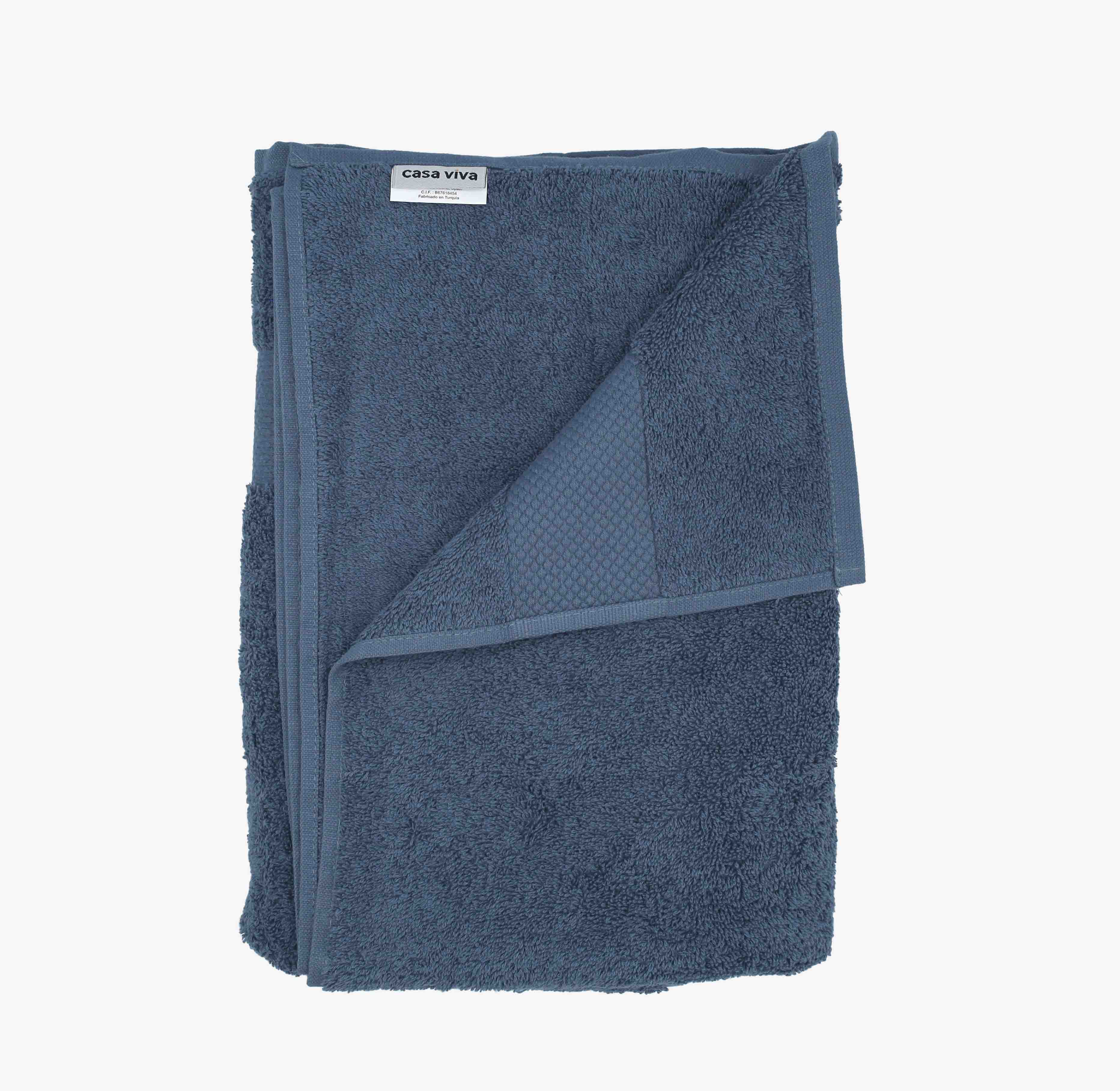 Toalla de ducha de algod&oacute;n 100% azul Armon&iacute;a 70x140cm - 500 g/m&sup2;