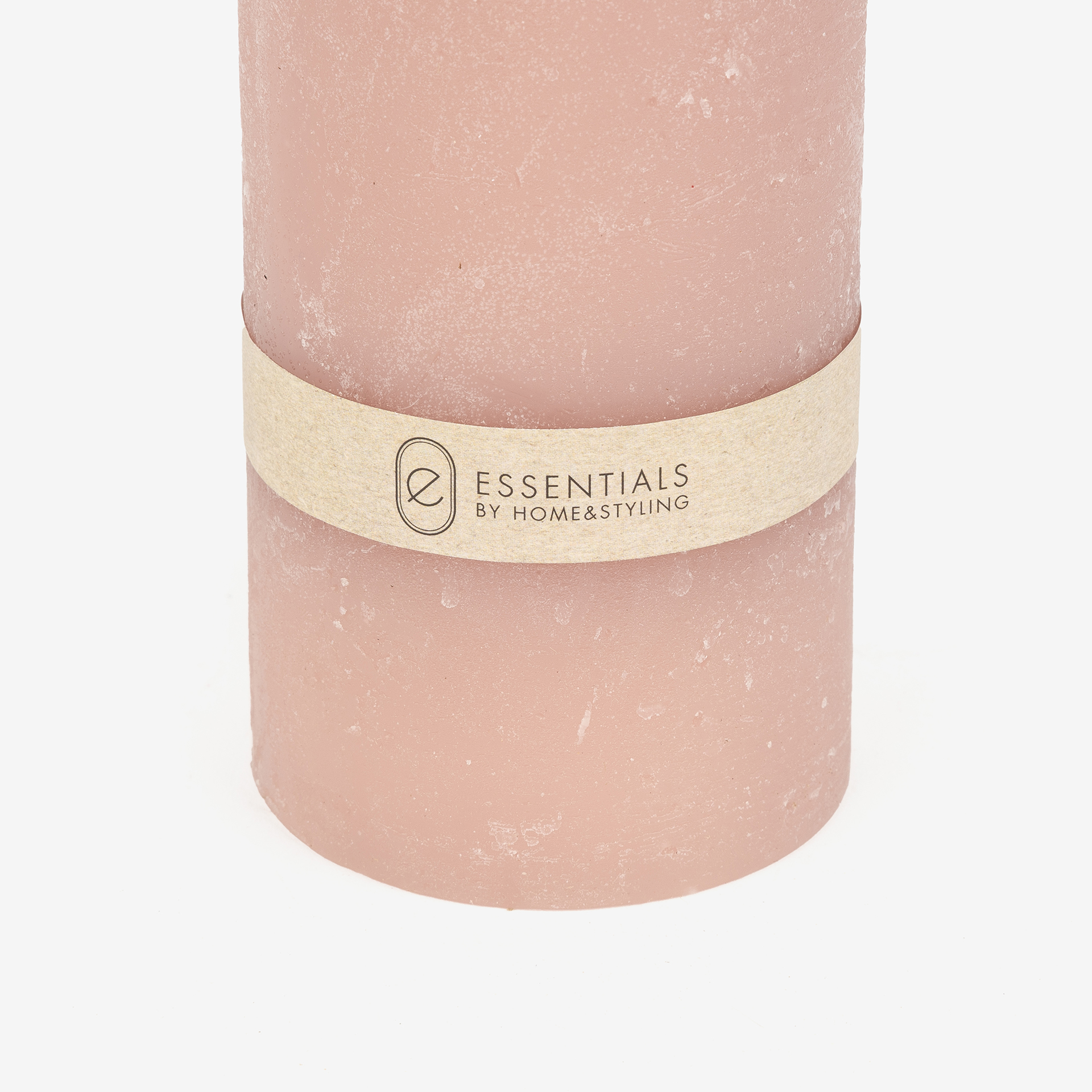 Vela decorativa cilindro rosa Kanea &Oslash;7x14cm