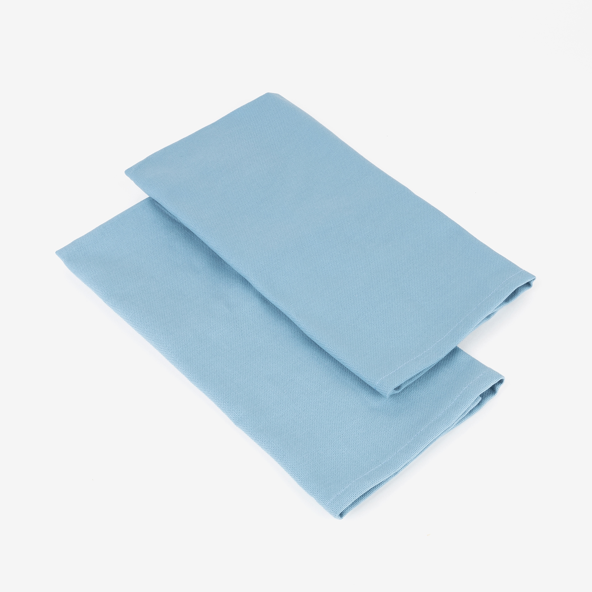 Conjunto de dos servilletas azules de algod&oacute;n Glace 43x43cm