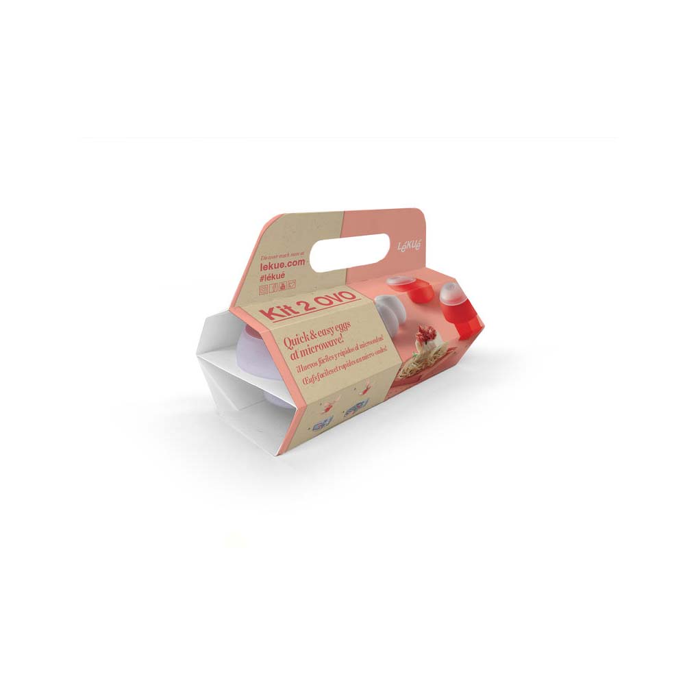 Set de 2 cocedores de huevo de silicona OVO - L&eacute;ku&eacute;