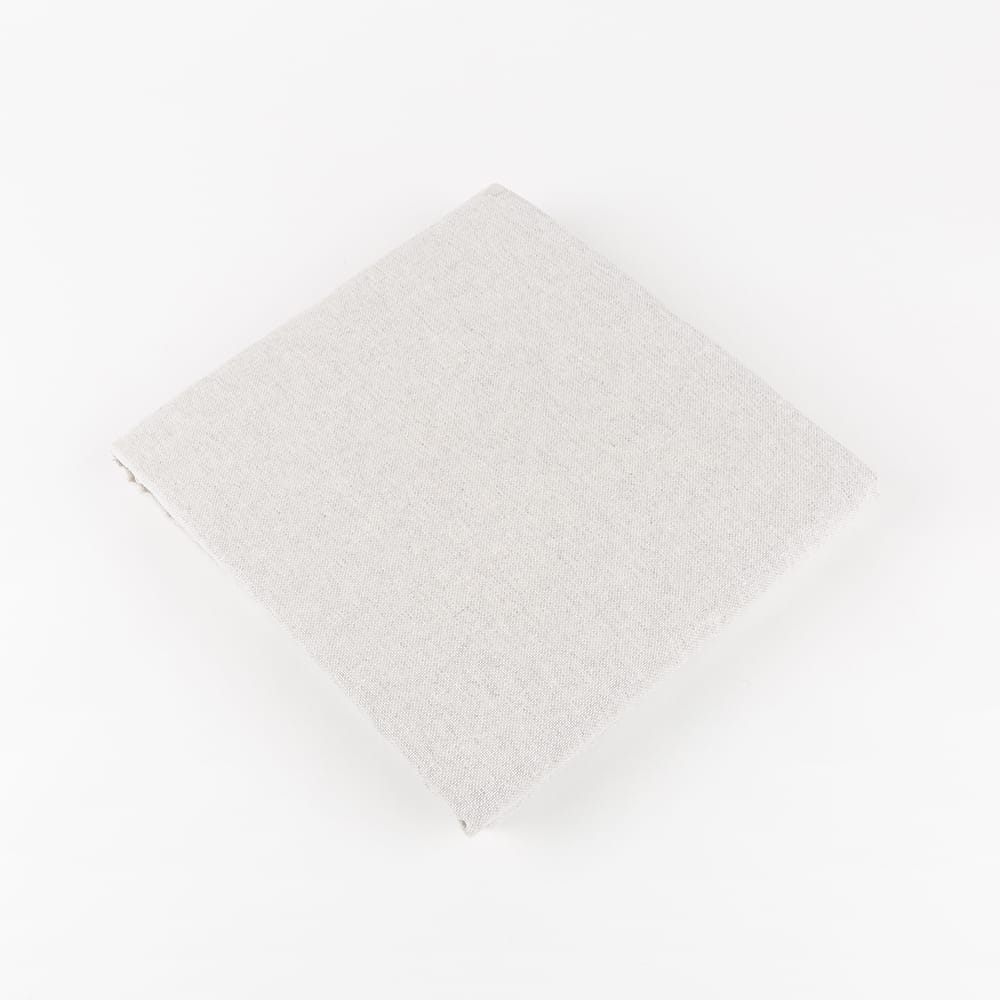 Mantel de algodón y poliéster gris Polo 135x250cm