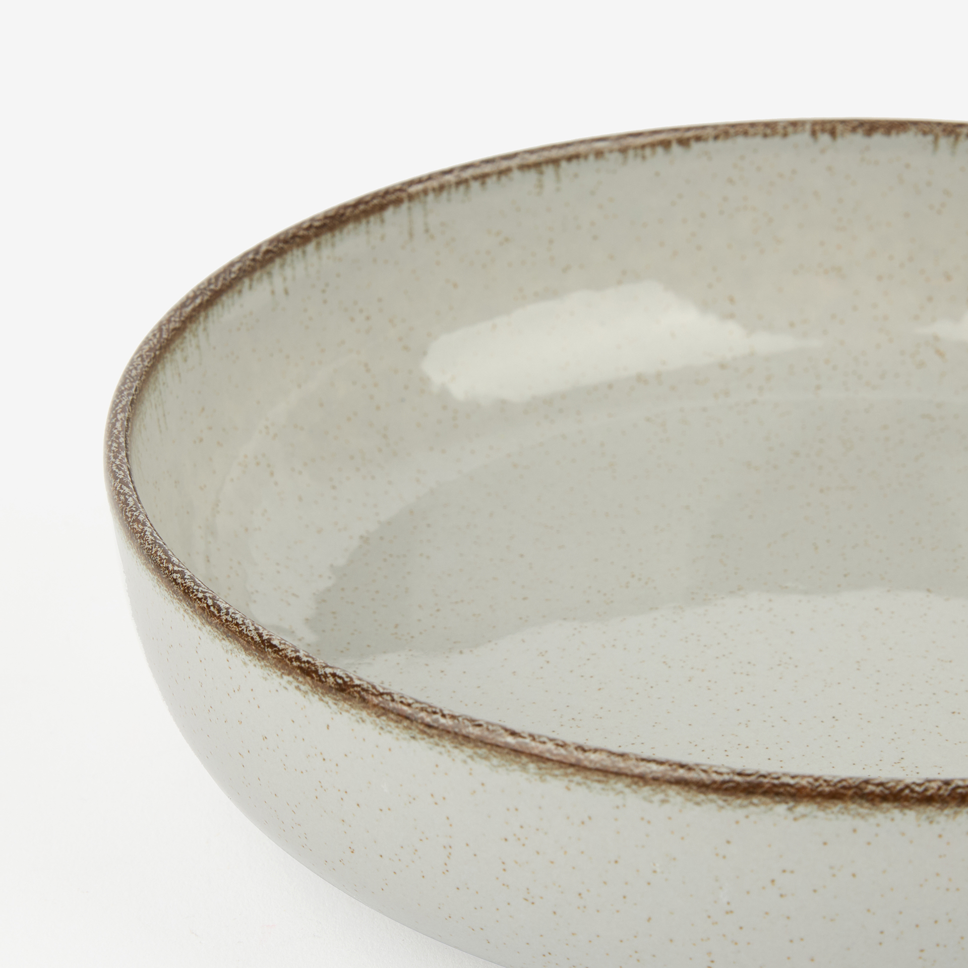 Plato hondo de porcelana gris Olite &Oslash;19cm