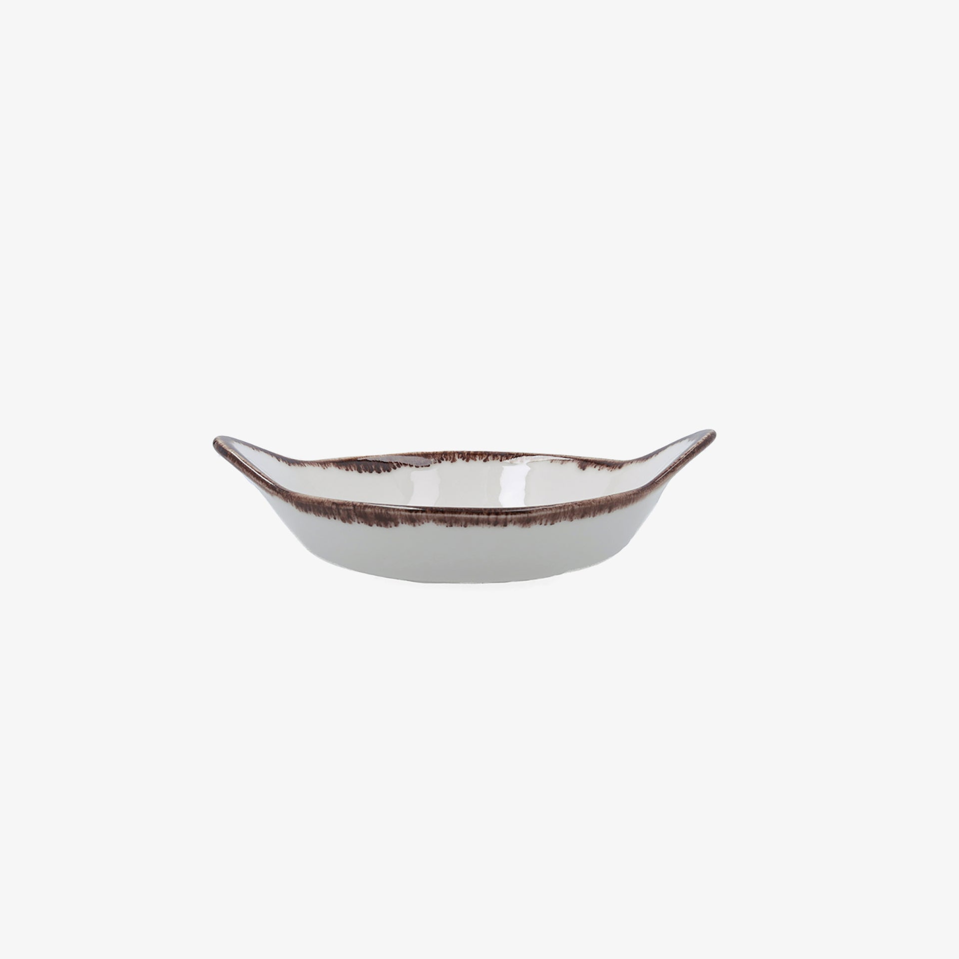 Bandeja blanca de porcelana Pietra 16cm