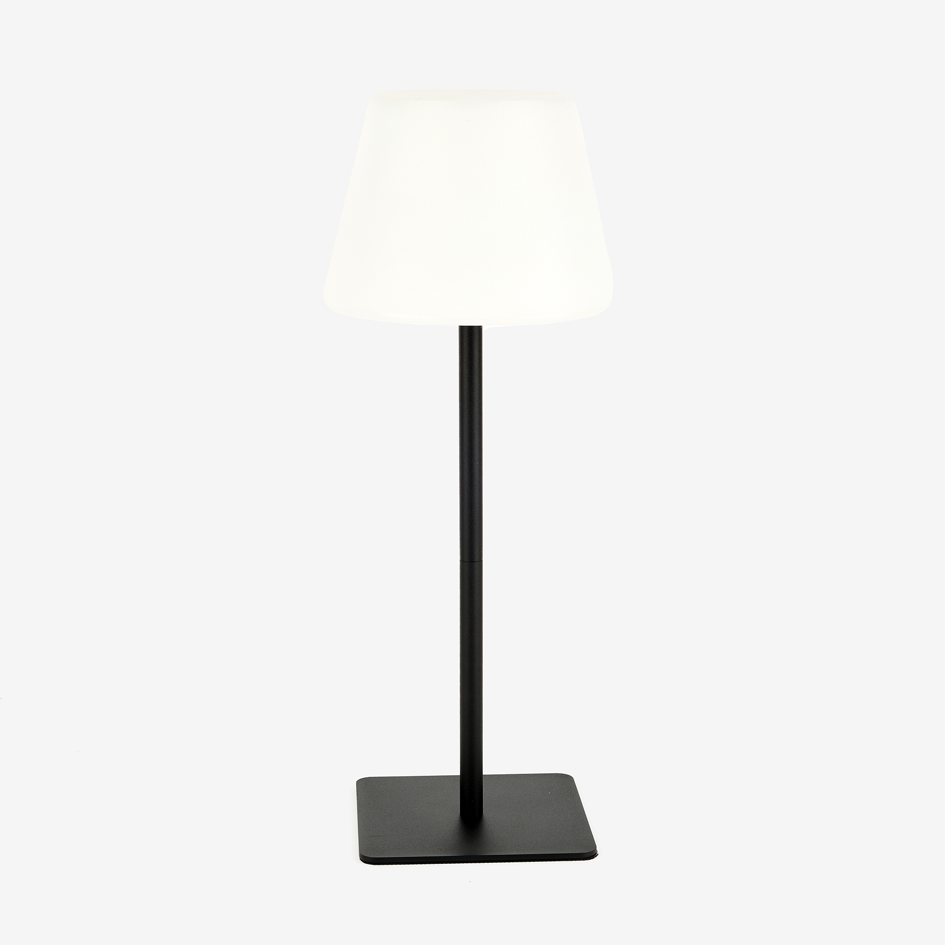 Lámpara de mesa para exterior LED con USB Ø15x38cm