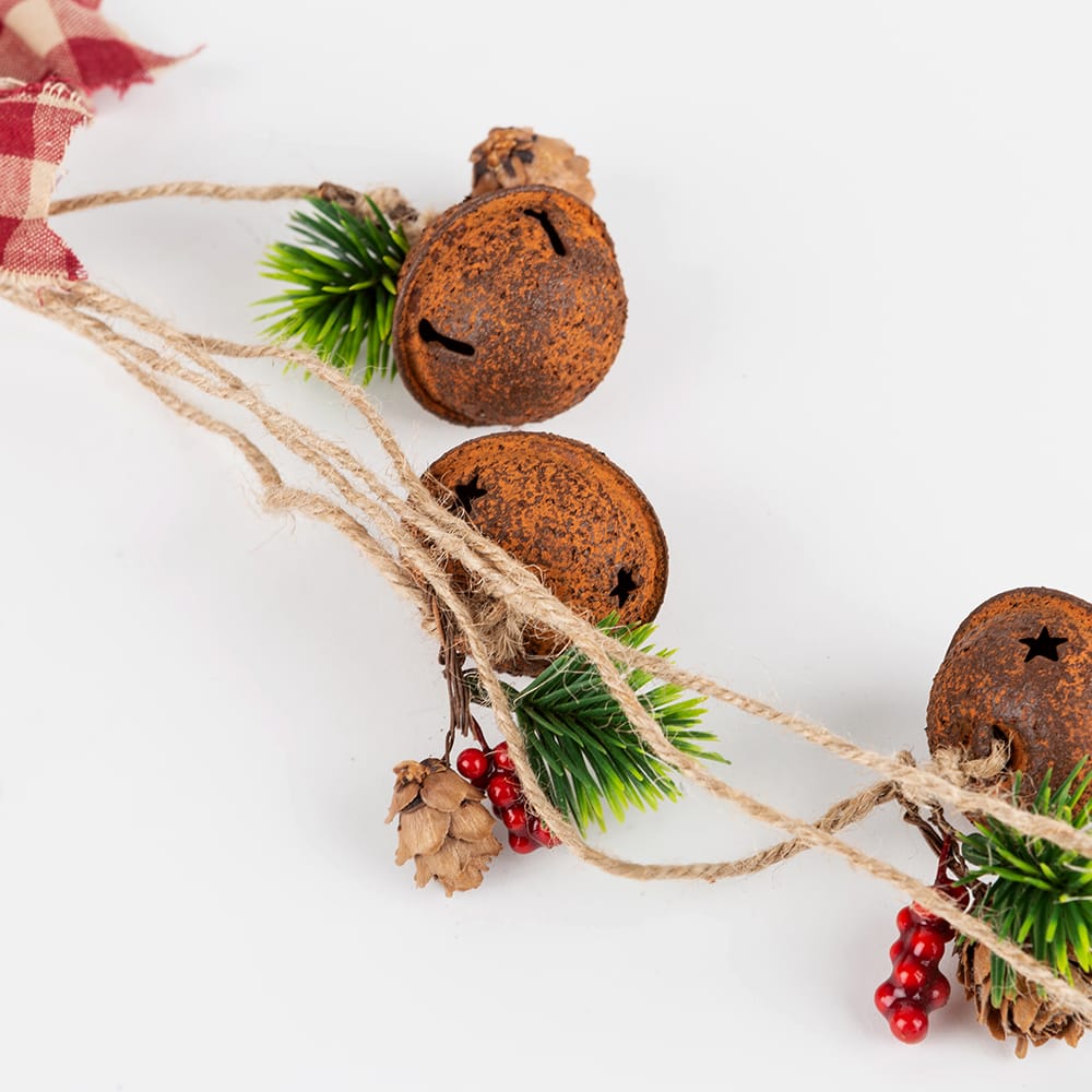 Cascabel envejecido para colgar 50cm