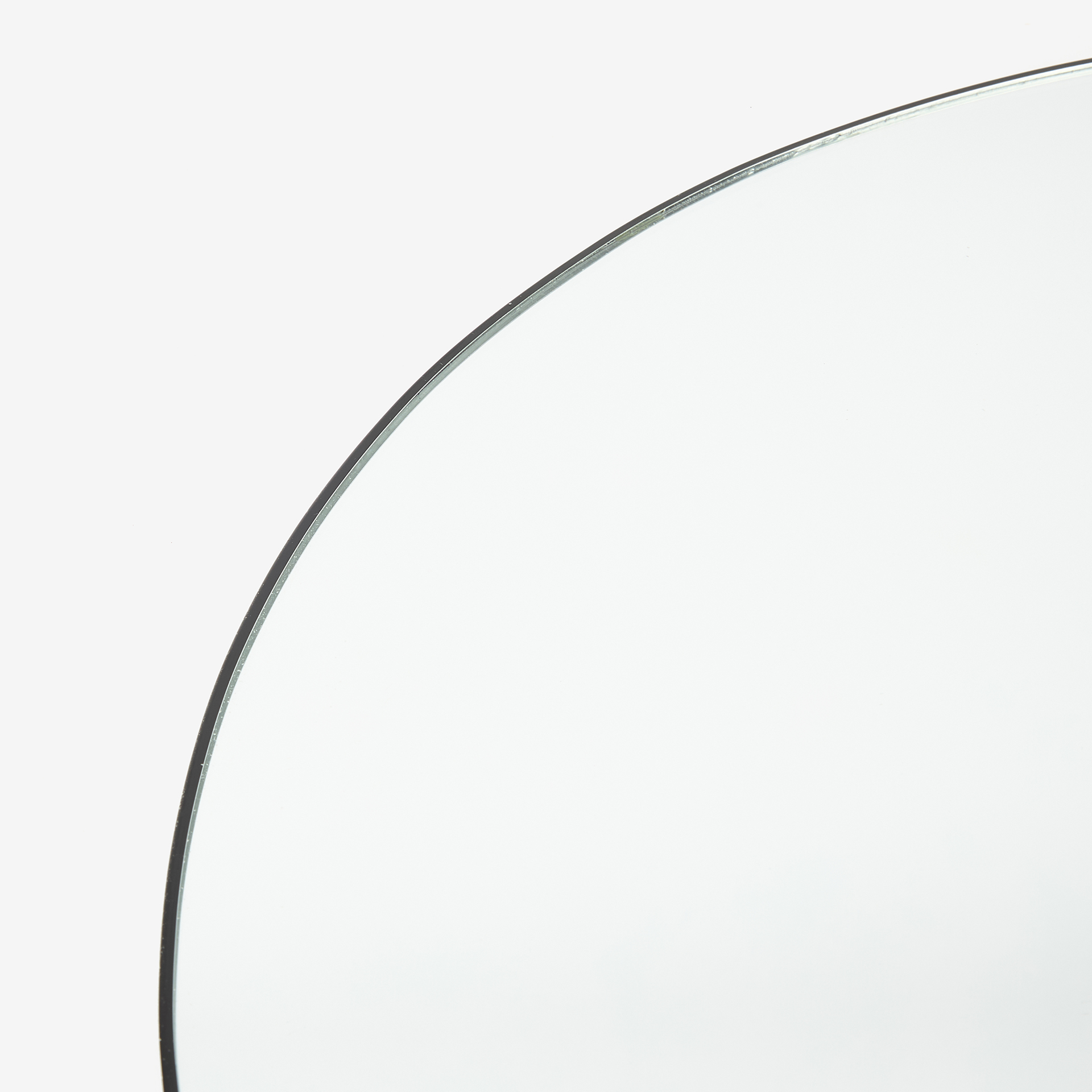 Espejo de pared redondo de metal negro Ø55cm