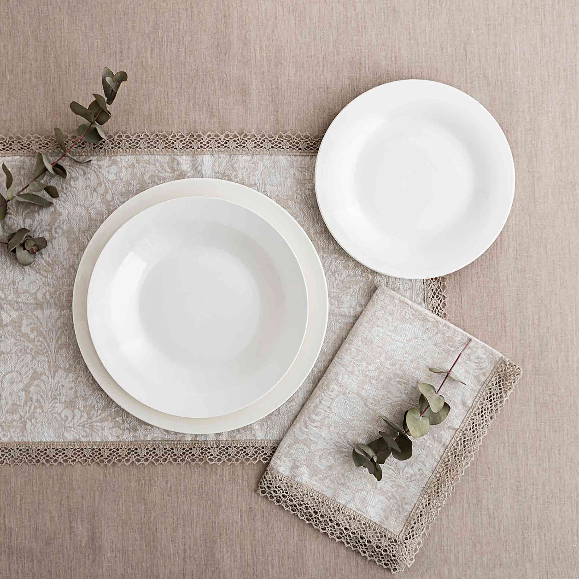 Vajilla de 18 piezas porcelana brillo Vetra