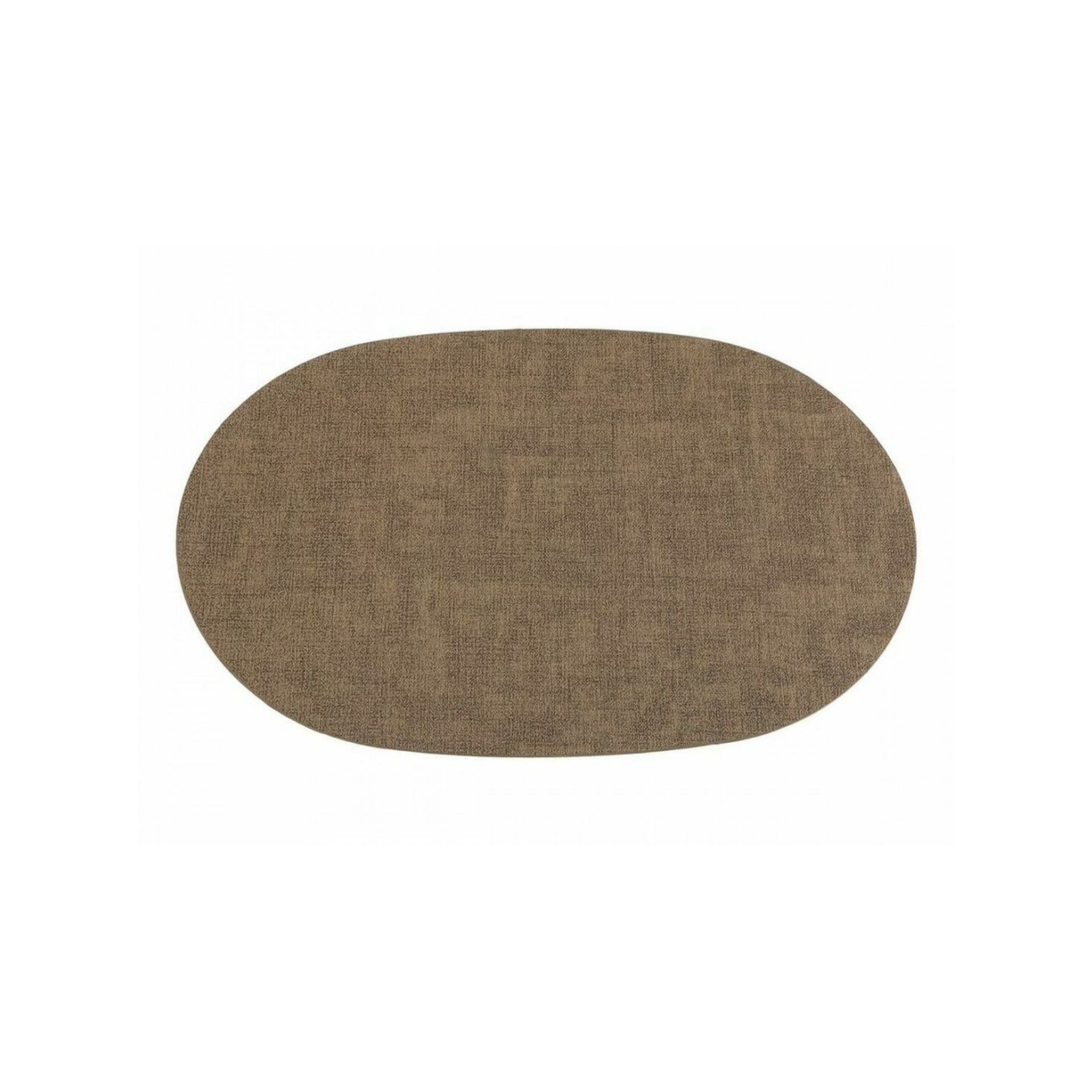 Mantel individual ovalado beige 43x30cm