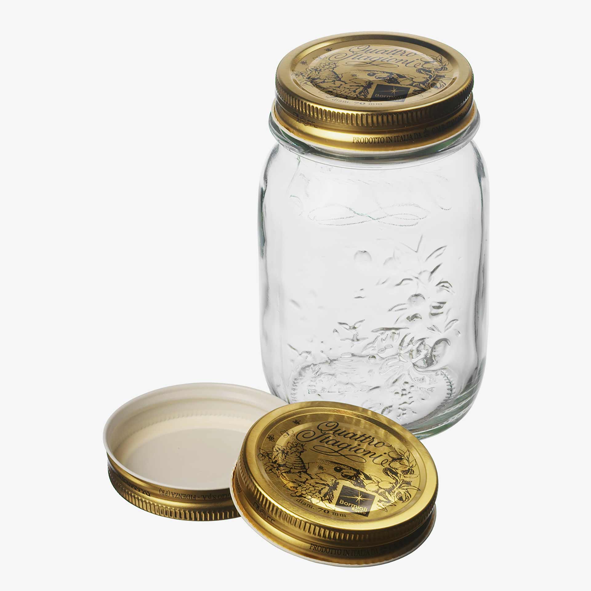 Bote de vidrio con tapa Quattro Stagioni 50cl