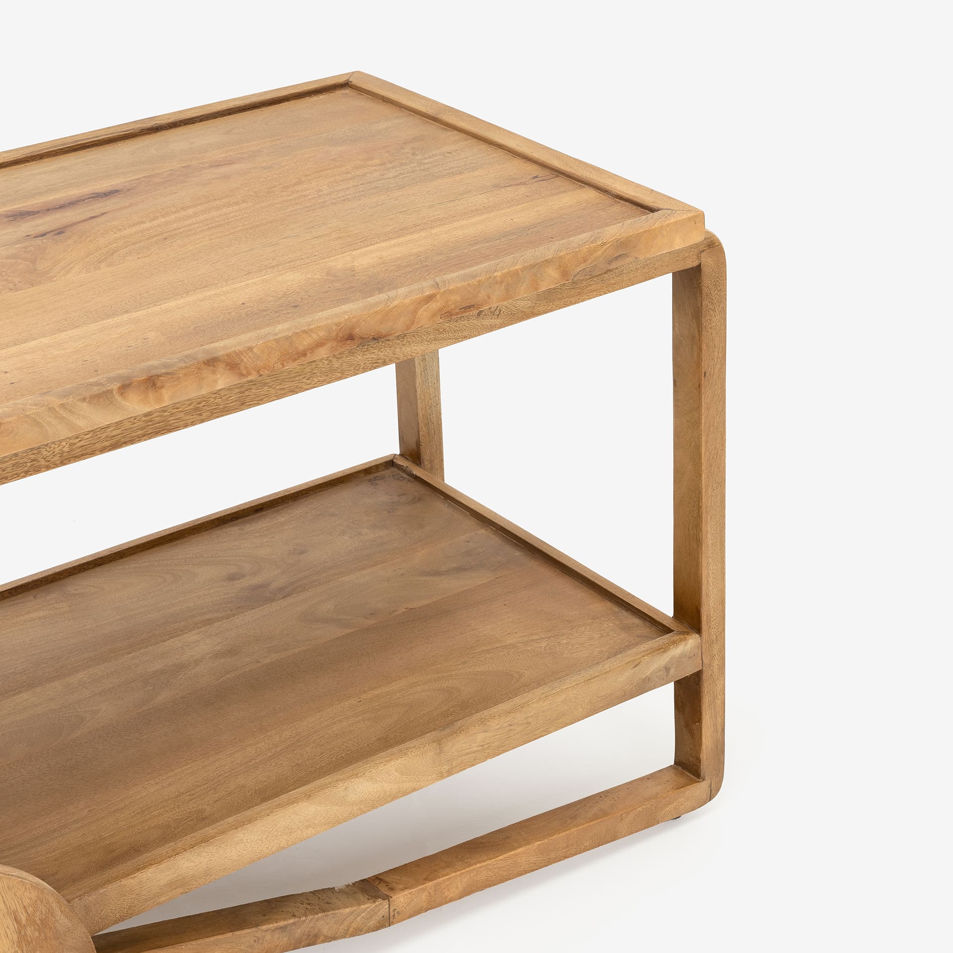 Mesa camarera de madera de mango Round 90x50x56 Clau&Chloe