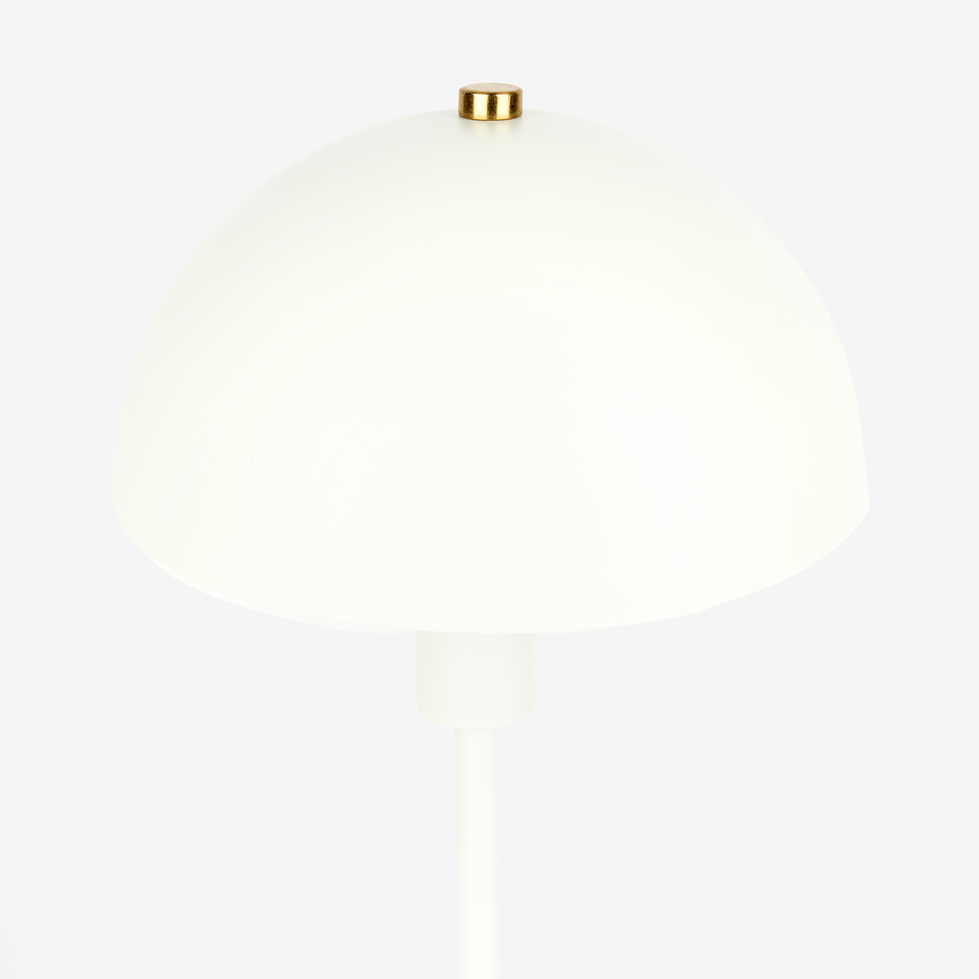 L&aacute;mpara de mesa de metal blanca Jeyne 18x36cm