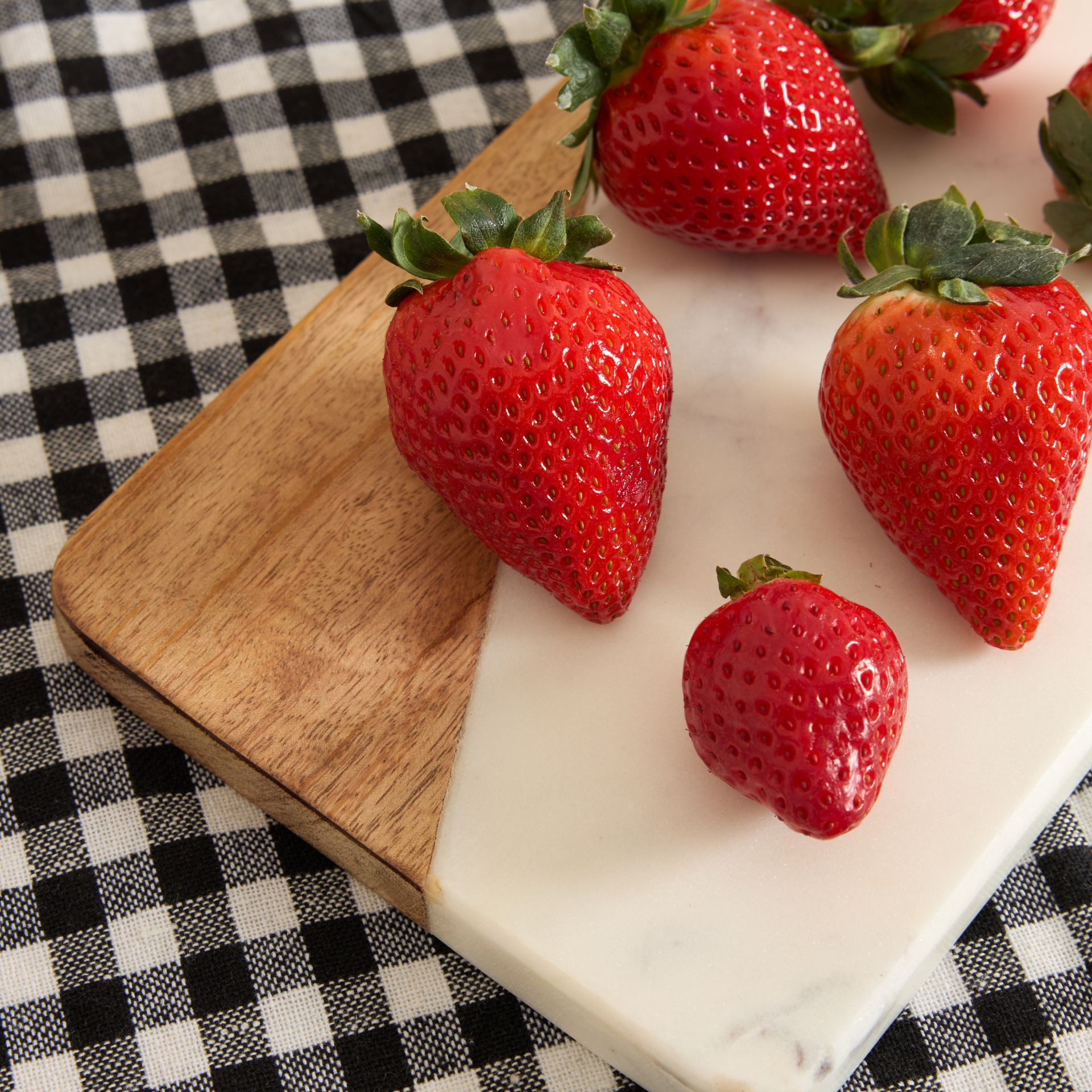 Tabla de cortar de mármol blanco 30x15cm