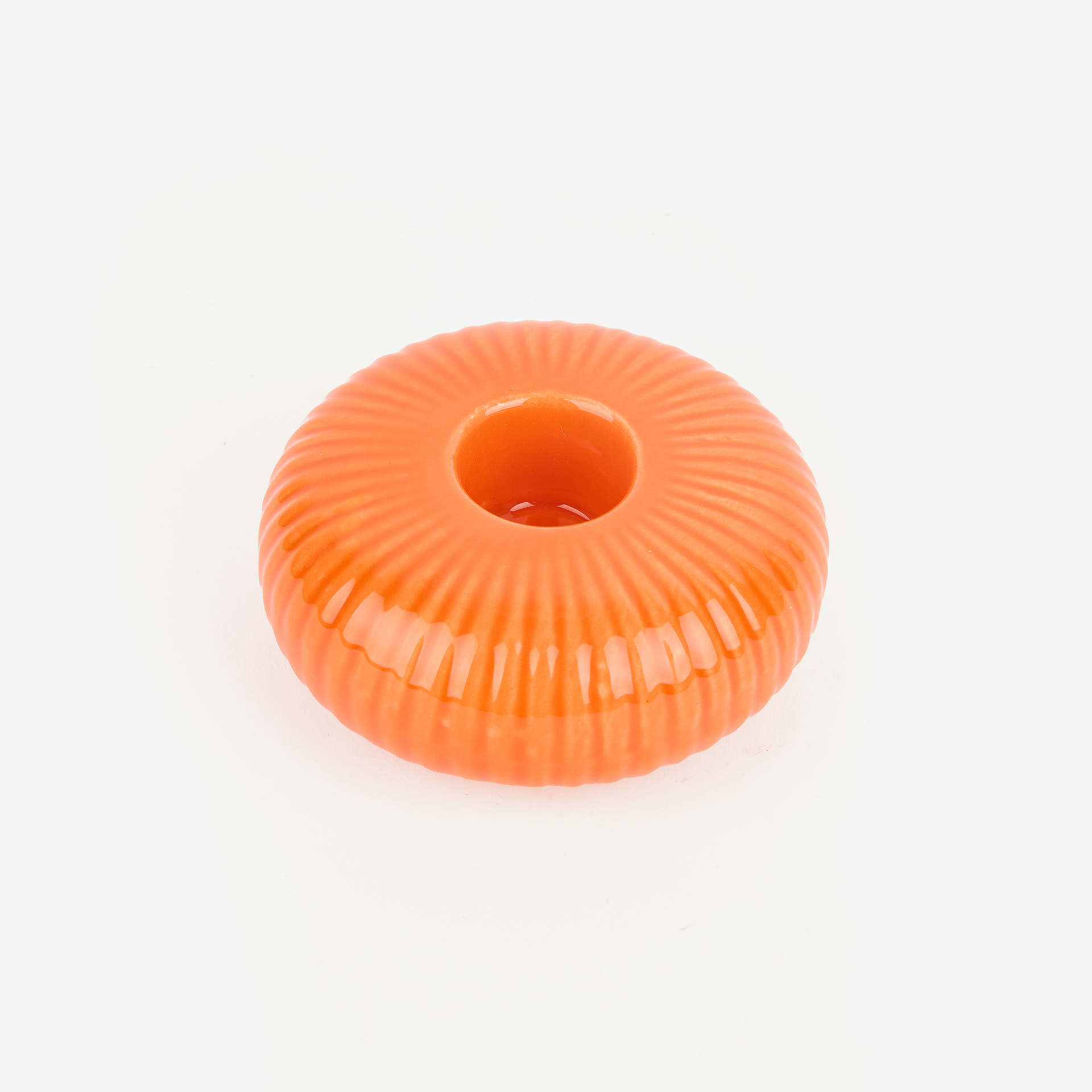 Candelabro de gres naranja Dunza Ø7x3cm