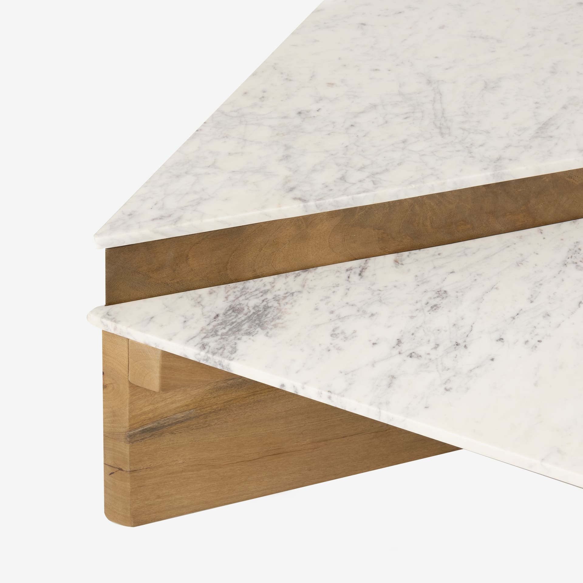 Conjunto de 2 mesas de centro mármol Mica Clau&Chloe