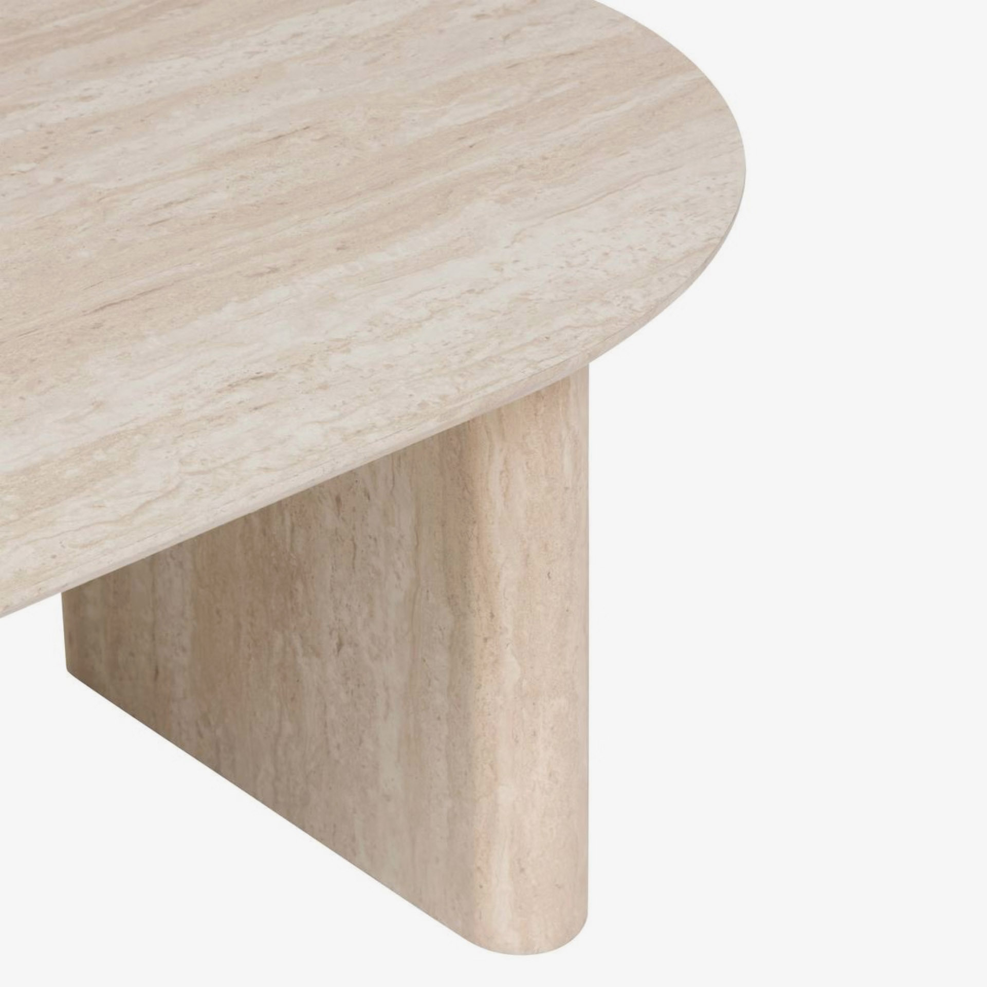 Mesa de centro de madera efecto travertino Elva 120x60x40cm