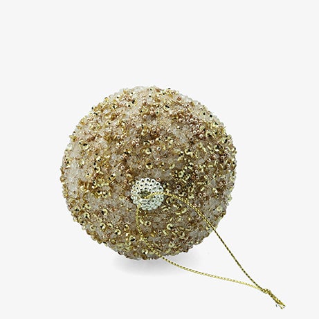 Bola de Navidad bellota dorada 11cm
