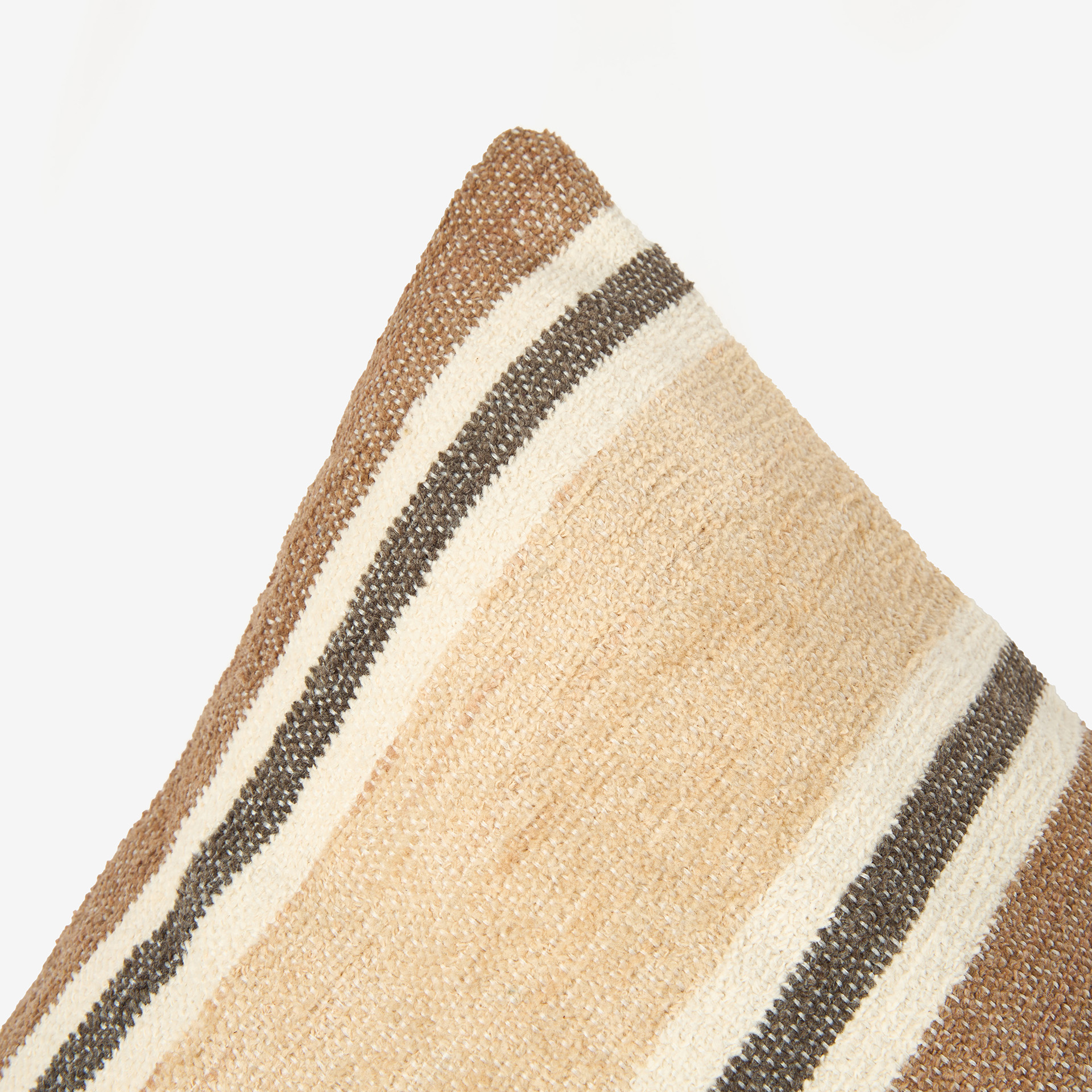 Funda de coj&iacute;n de chenilla rayas Bahar 30x45cm